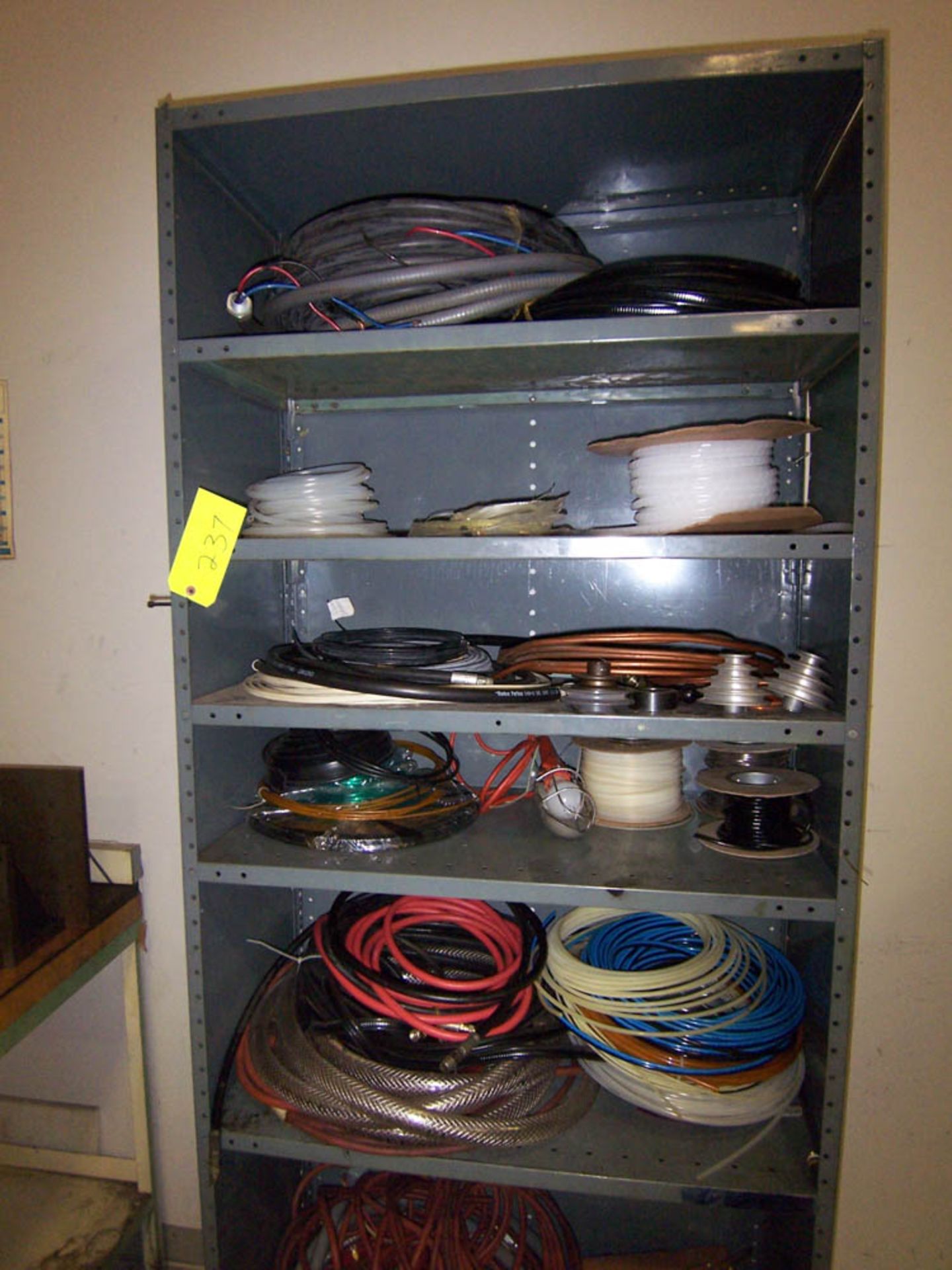 STEEL SHELF & CONTENTS