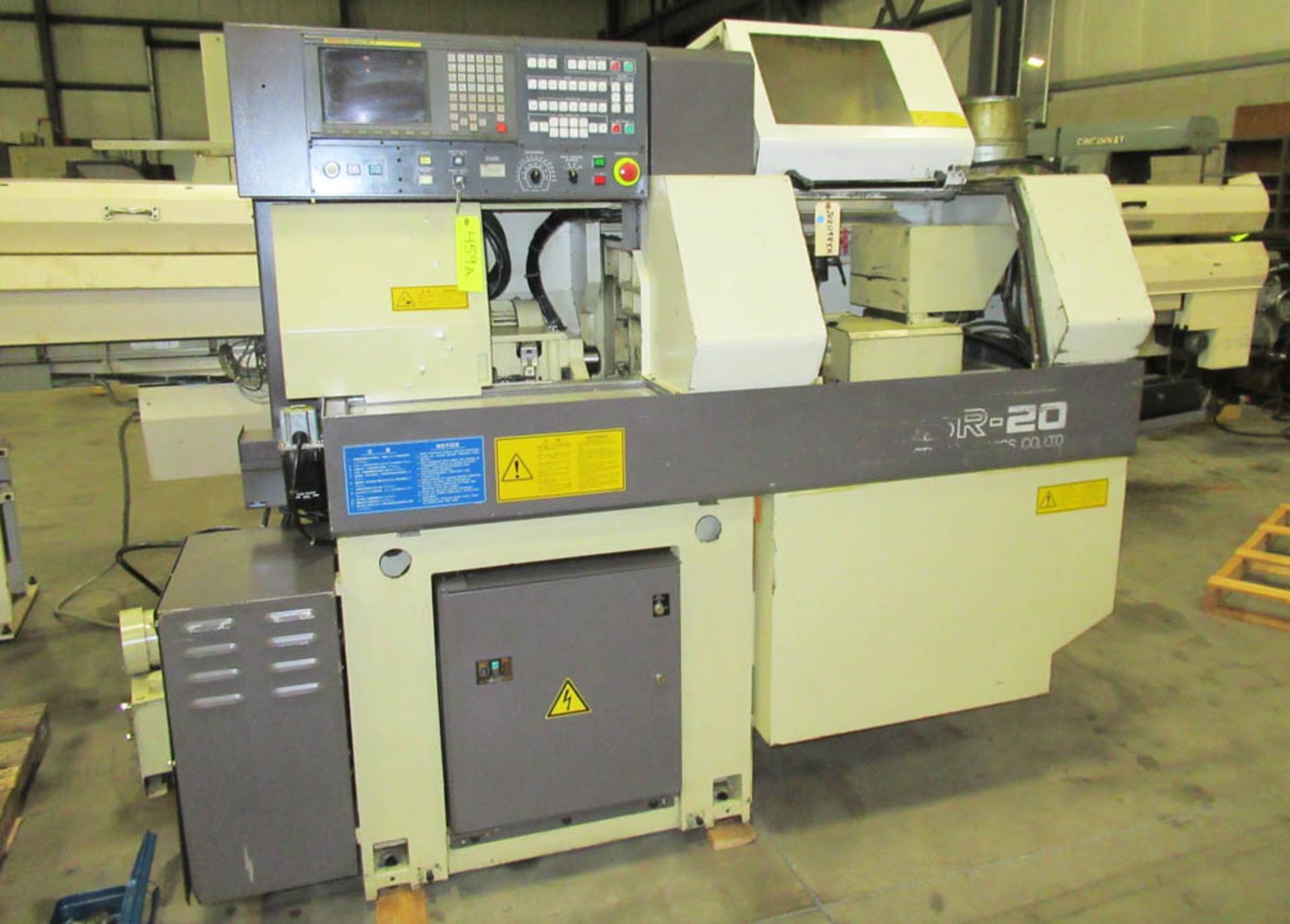 20MM STAR MDL. SR-20 SWISS TYPE CNC LATHE, 15/16" SPINDLE BORE, 8" MAX HEAD STROKE, 8000 RPM, 3/5HP,