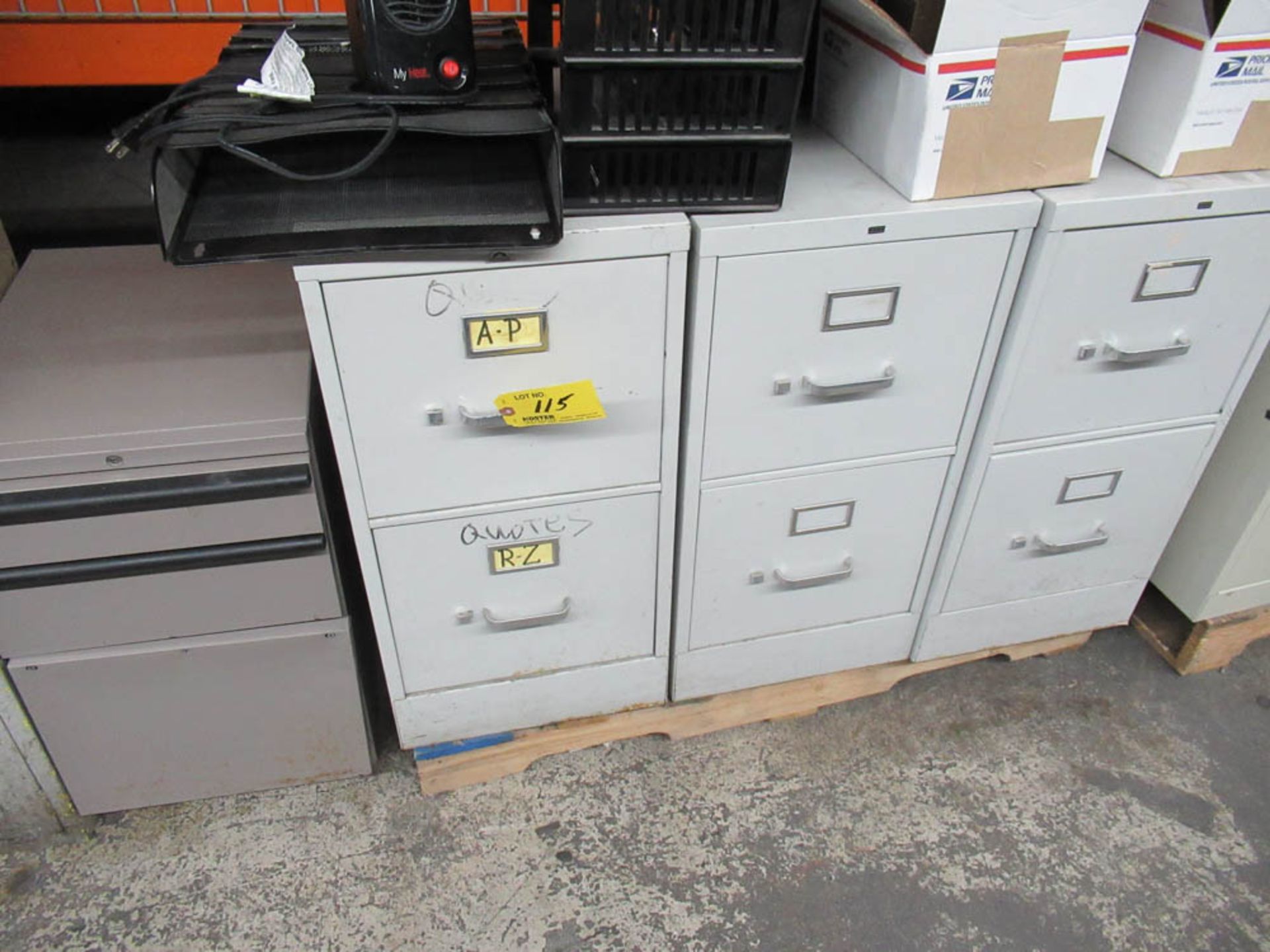 [7] 2-DOOR FILE CABINETS