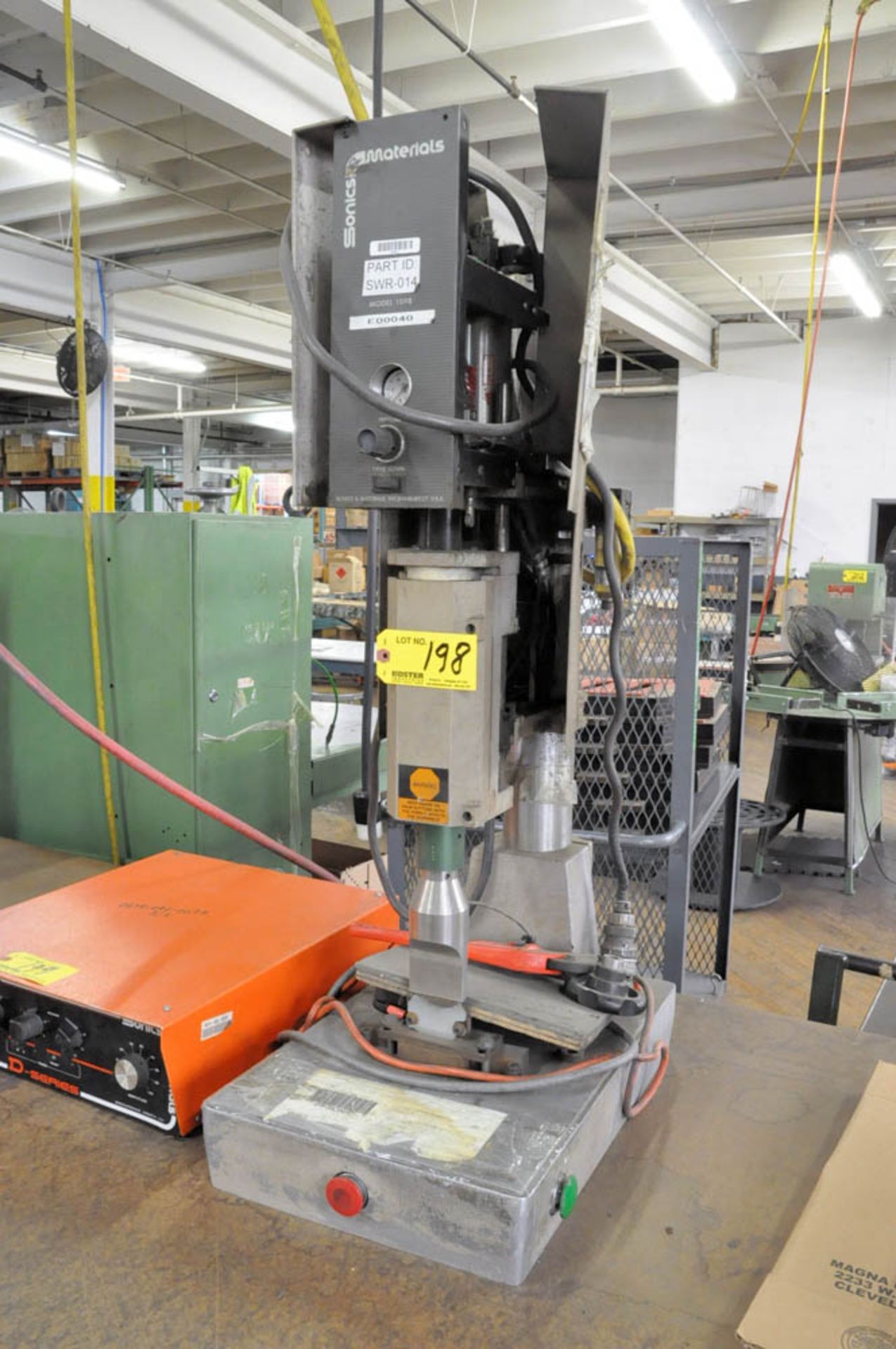 SONICS & MATERIALS MDL. 1098, ULTRASONICS WELDER, S/N:N/A, (CONTROLLER NOT INCLUDED)