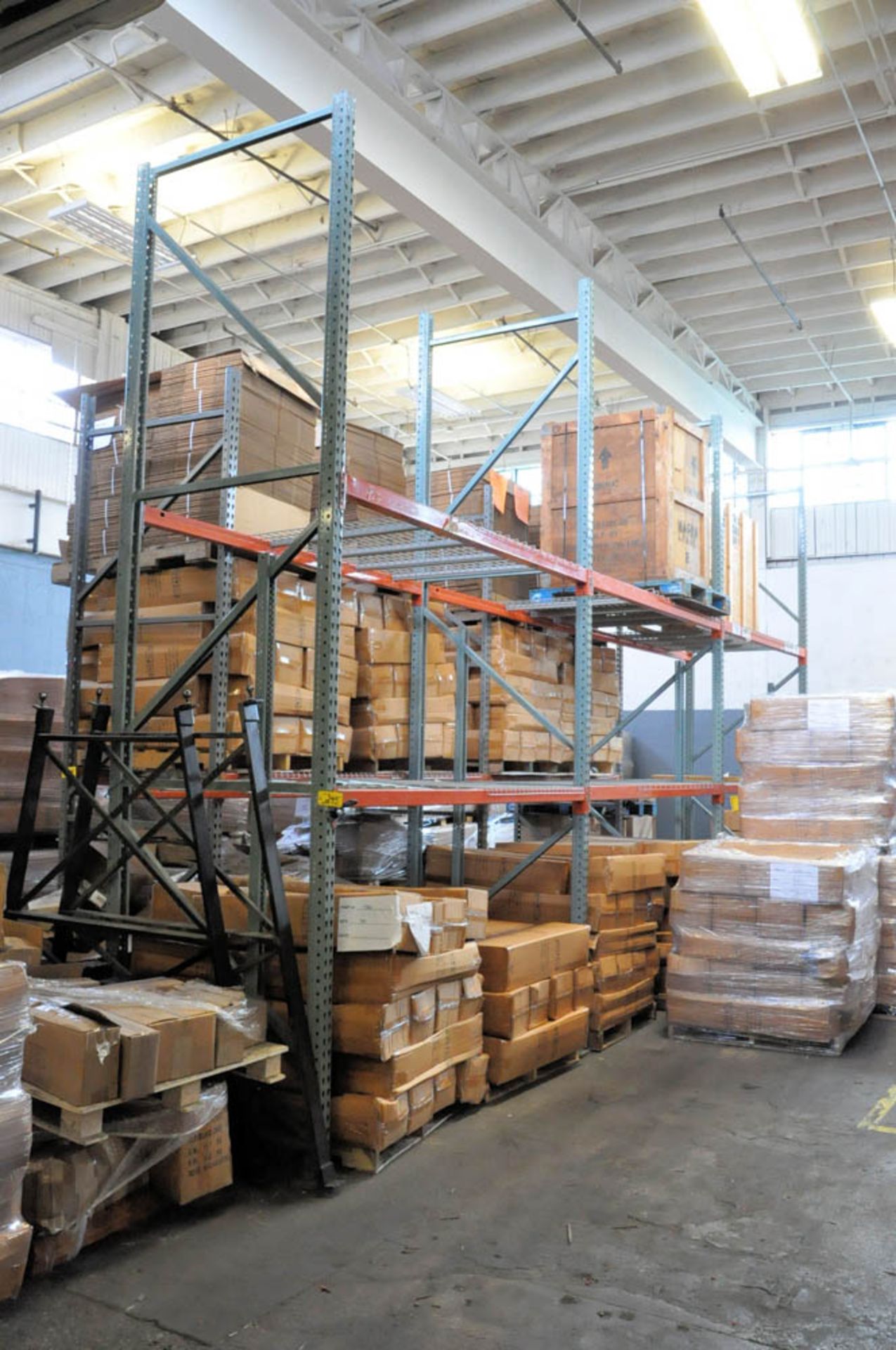 (3) SECTIONS 8' W X 4' D X 15' H PALLET RACKING, (CONTENTS NOT INCLUDED)