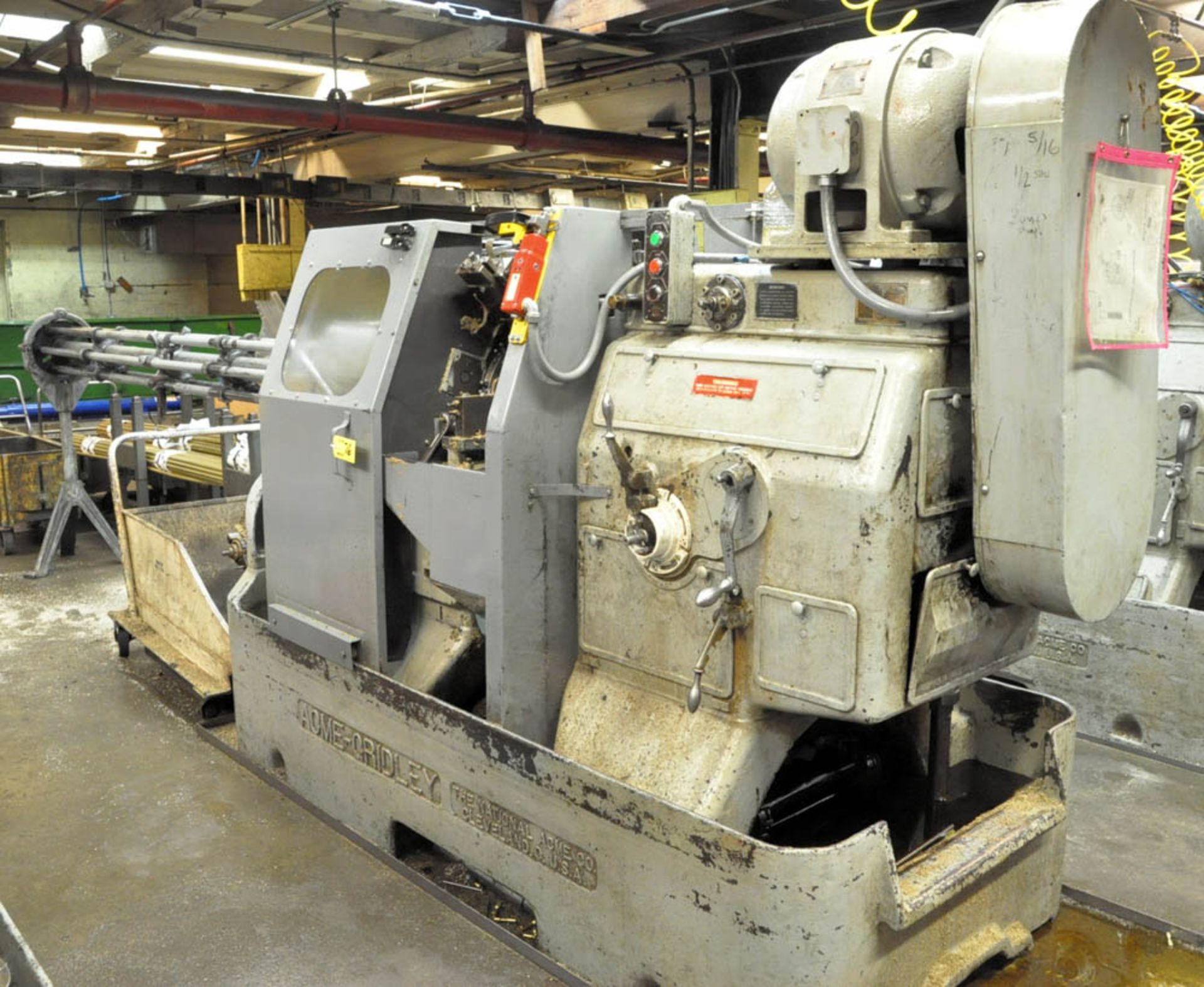 ACME-GRIDLEY MDL. RA-6, 1" CAPACITY AUTOMATIC SCREW MACHINE, S/N:23811, WITH 6-BARREL FEED AND