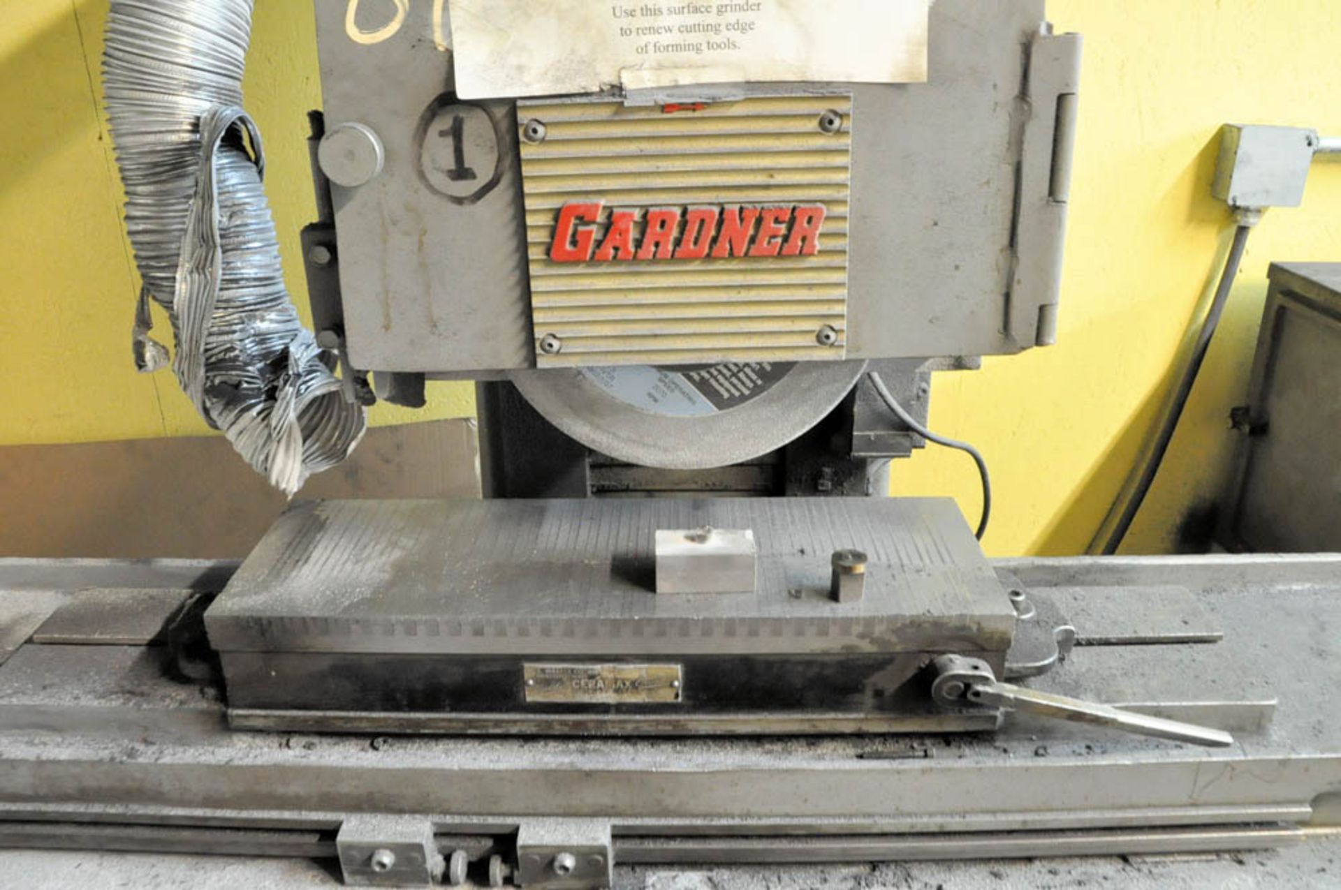 GARDNER MDL. 618, 6" X 18" HAND FEED SURFACE GRINDER, S/N:582-19 - Image 2 of 3