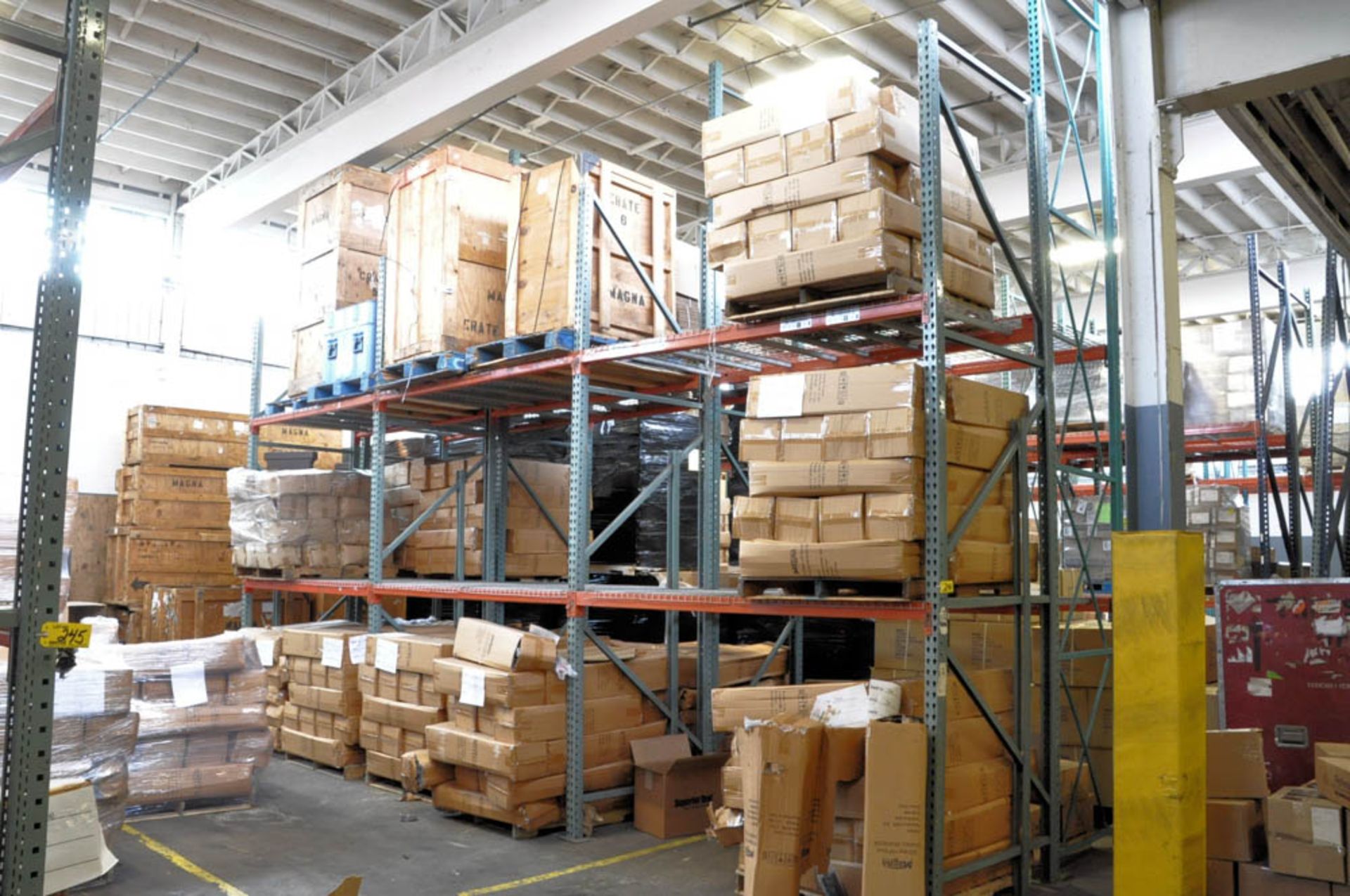 (3) SECTIONS 8' W X 4' D X 15' H PALLET RACKING, (CONTENTS NOT INCLUDED)