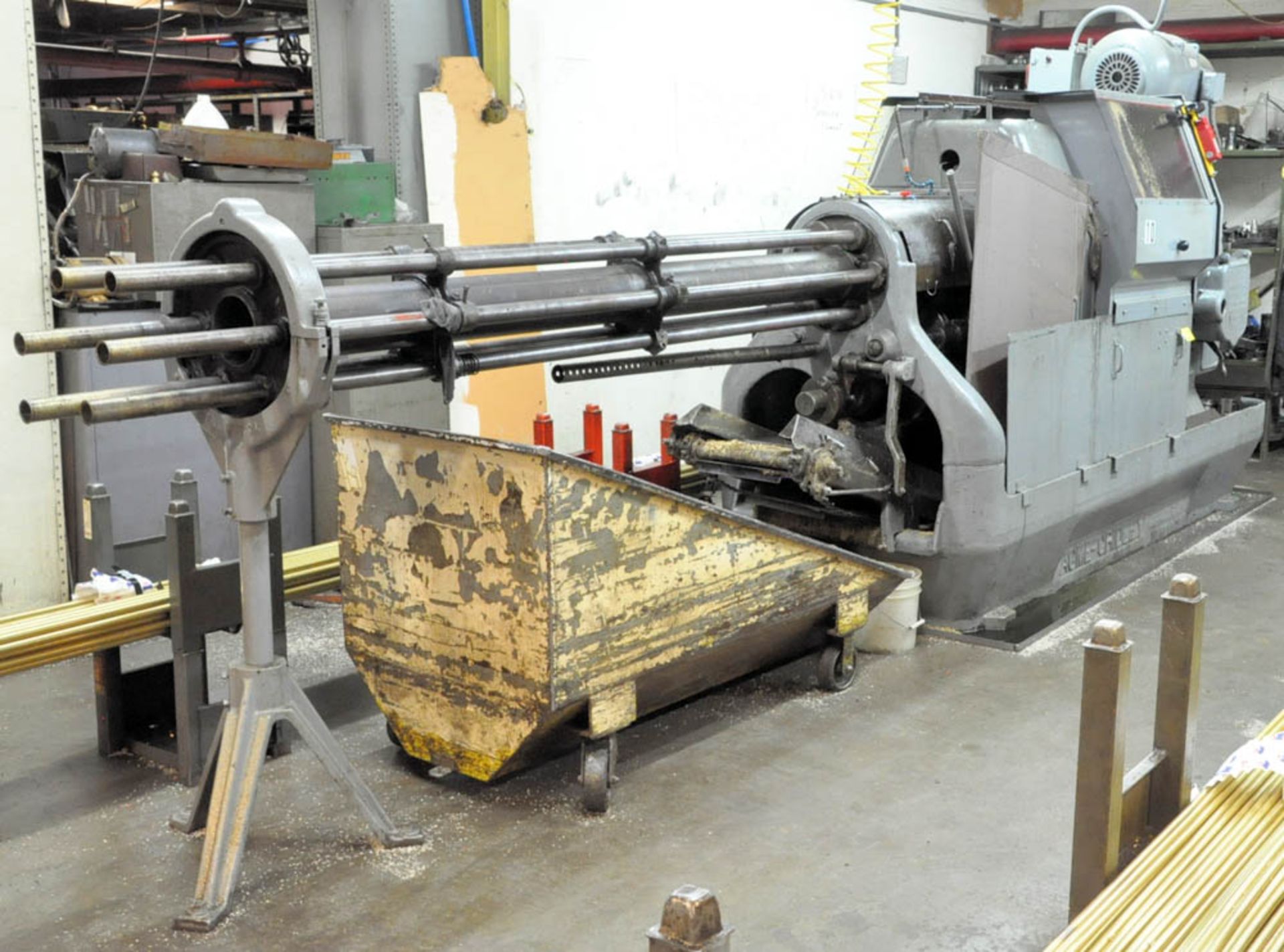 ACME-GRIDLEY MDL. RA-6, 1 1/4" CAPACITY AUTOMATIC SCREW MACHINE, S/N:70284, WITH 6-BARREL FEED AND - Image 2 of 4