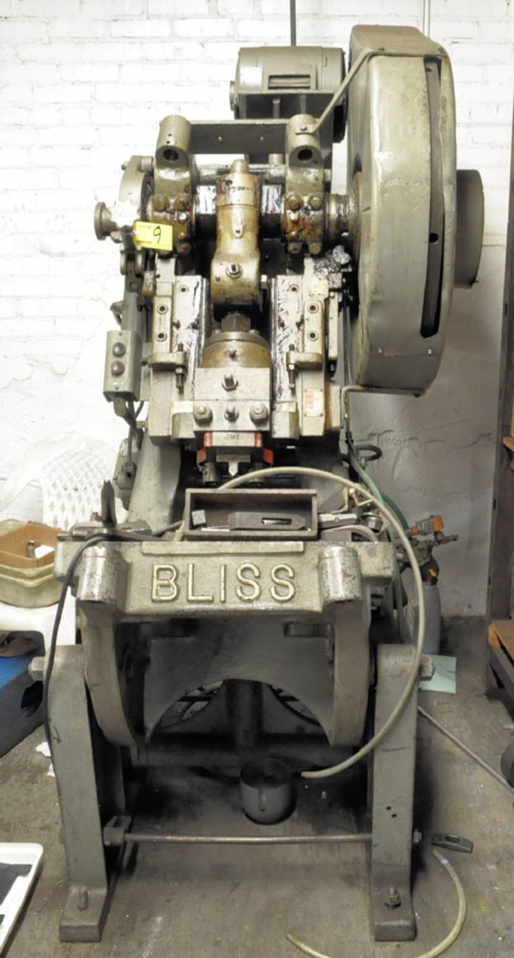 BLISS MDL. 20C, 30-TON CAPACITY, OPEN BACK INCLINABLE PRESS, 2 1/2" SLIDE ADJUSTMENT, 3" STROKE, 8