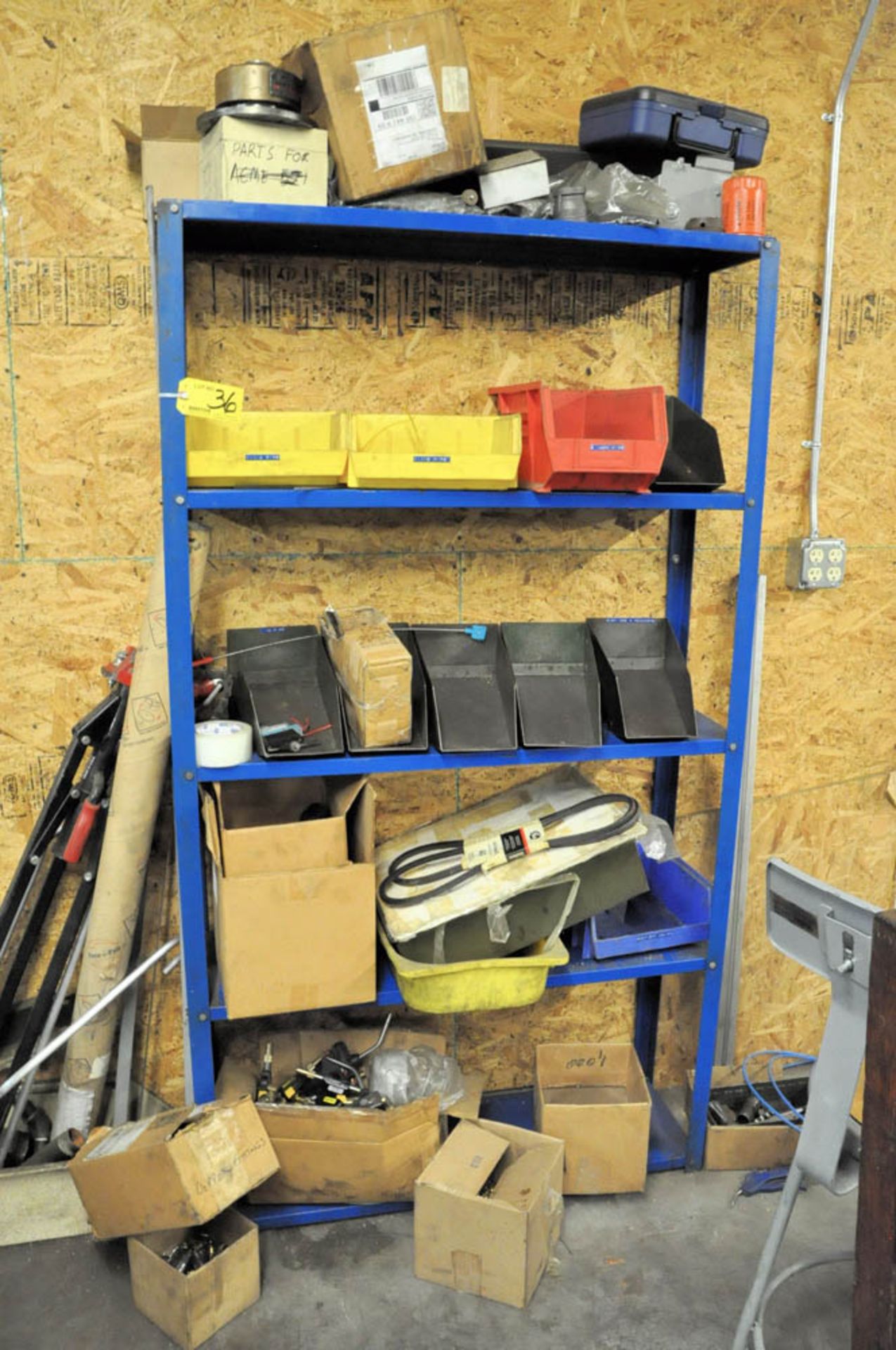 (2) SECTIONS SHELVING WITH MISCELLANEOUS CONTENTS