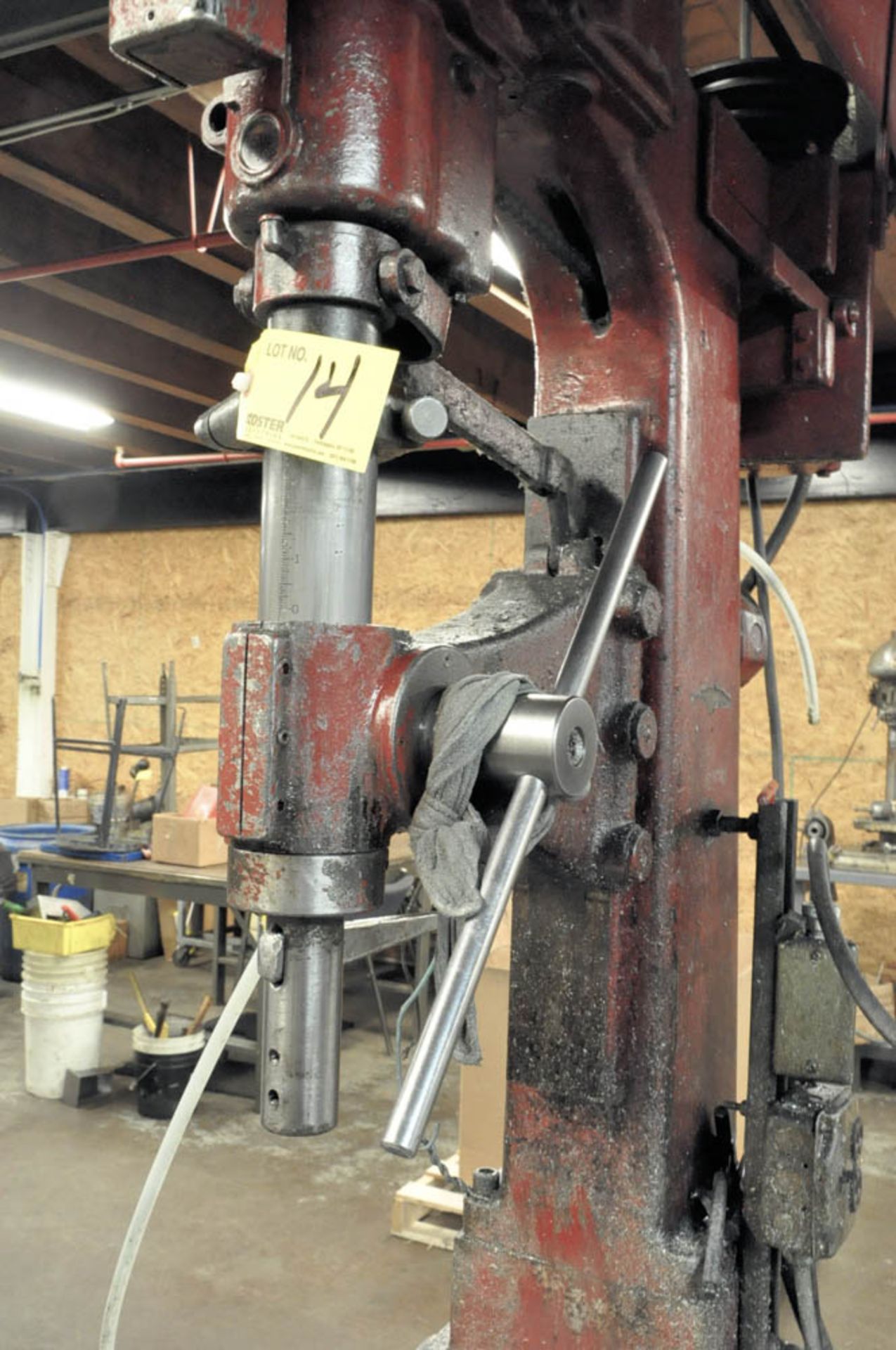 CHAS G. ALLEN 24" FLOOR STANDING DRILL PRESS, 21" X 26 1/2" WORK SURFACE, S/N:N/A - Image 2 of 3