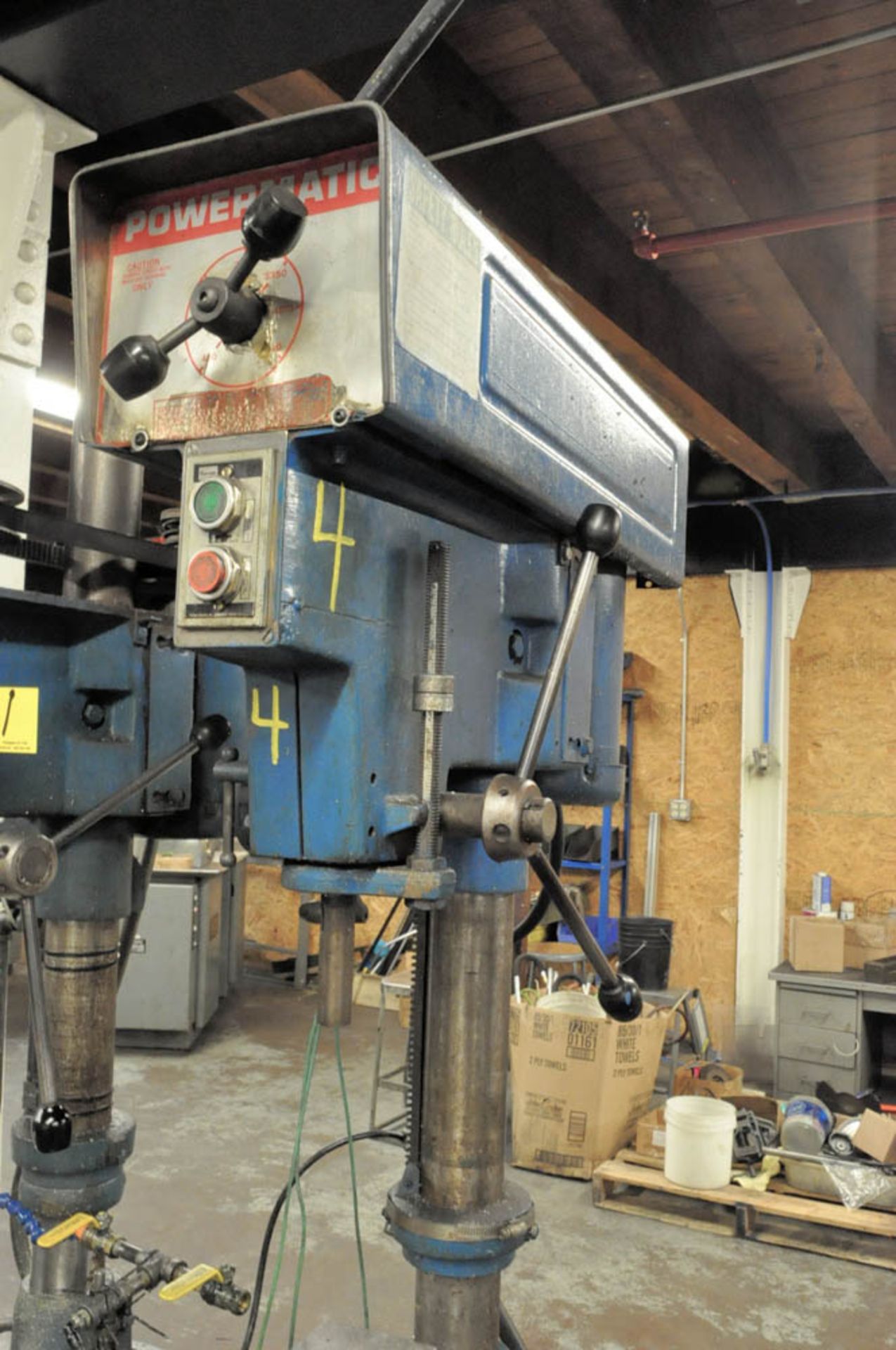 POWERMATIC MDL. 1150A, 15" 2-COLUMN DRILL PRESS OPERATION, 20" X 30" WORK SURFACE, S/N:'S 9015V004 - Image 2 of 6