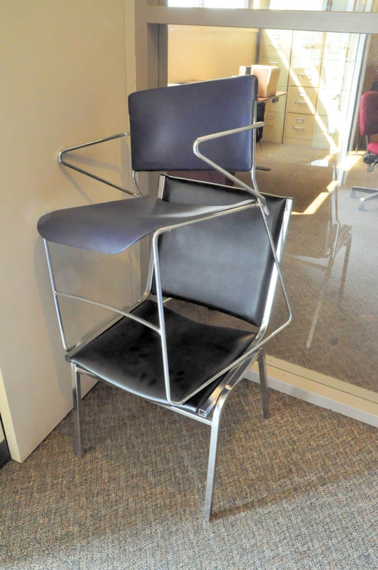ASSORTED CHAIRS IN RECEPTION AREA - Image 2 of 2