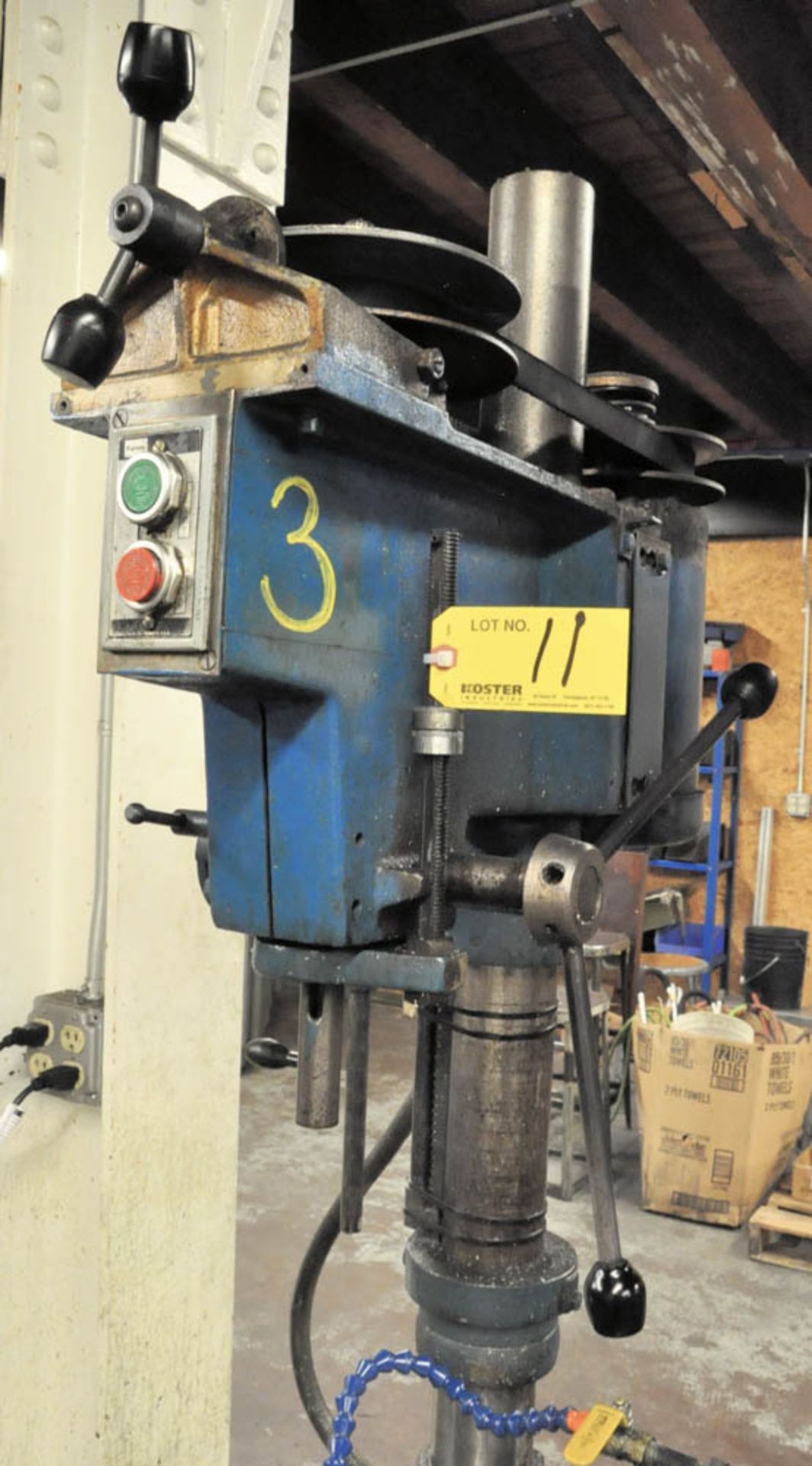 POWERMATIC MDL. 1150A, 15" 2-COLUMN DRILL PRESS OPERATION, 20" X 30" WORK SURFACE, S/N:'S 9015V004 - Image 3 of 6