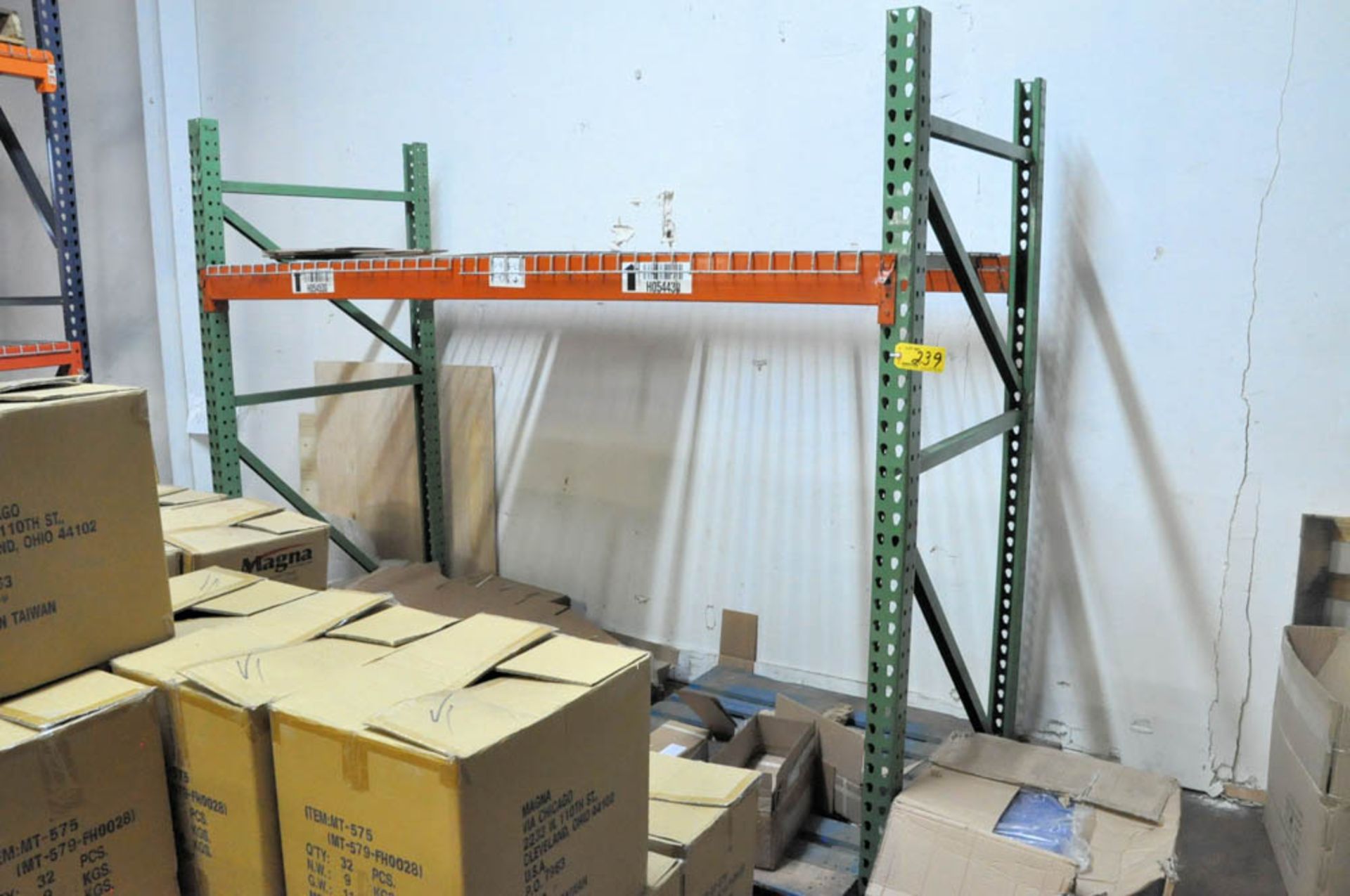 (5) SECTIONS 8' W X 4' D X 9' H PALLET RACKING AND (1) SECTION 8' W X 42" D X 8' H PALLET - Image 2 of 2