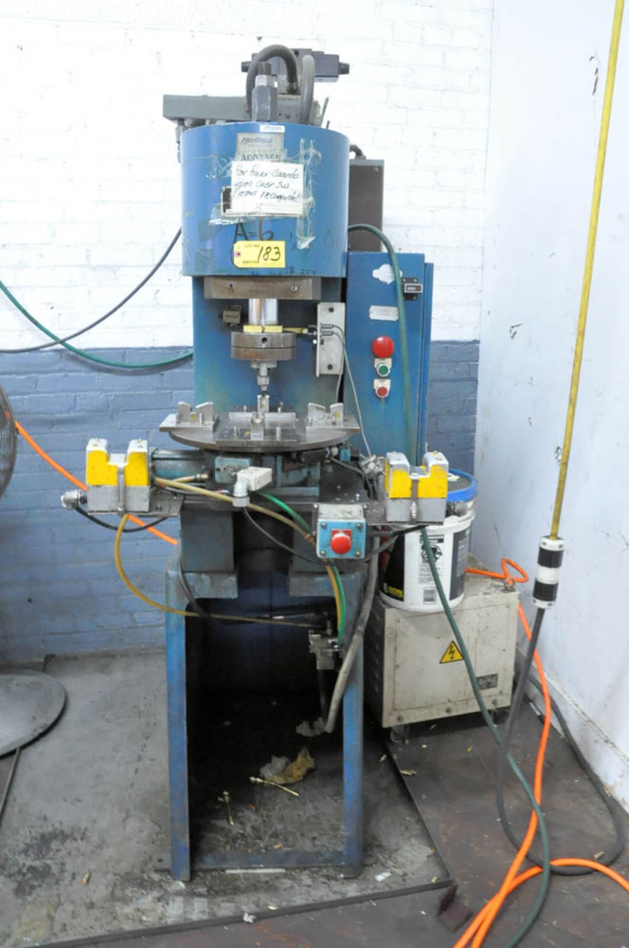 AIR-HYDRAULICS MDL. SH-500, HYDRAULIC STAKING PRESS, S/N:4180/95595, PUSH BUTTON CONTROLS