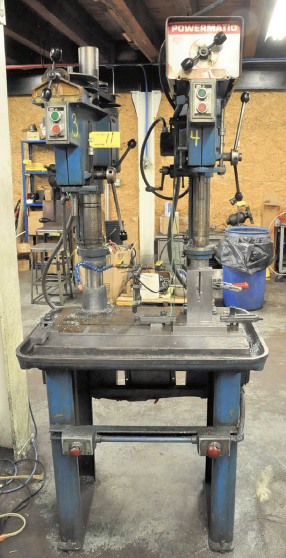 POWERMATIC MDL. 1150A, 15" 2-COLUMN DRILL PRESS OPERATION, 20" X 30" WORK SURFACE, S/N:'S 9015V004