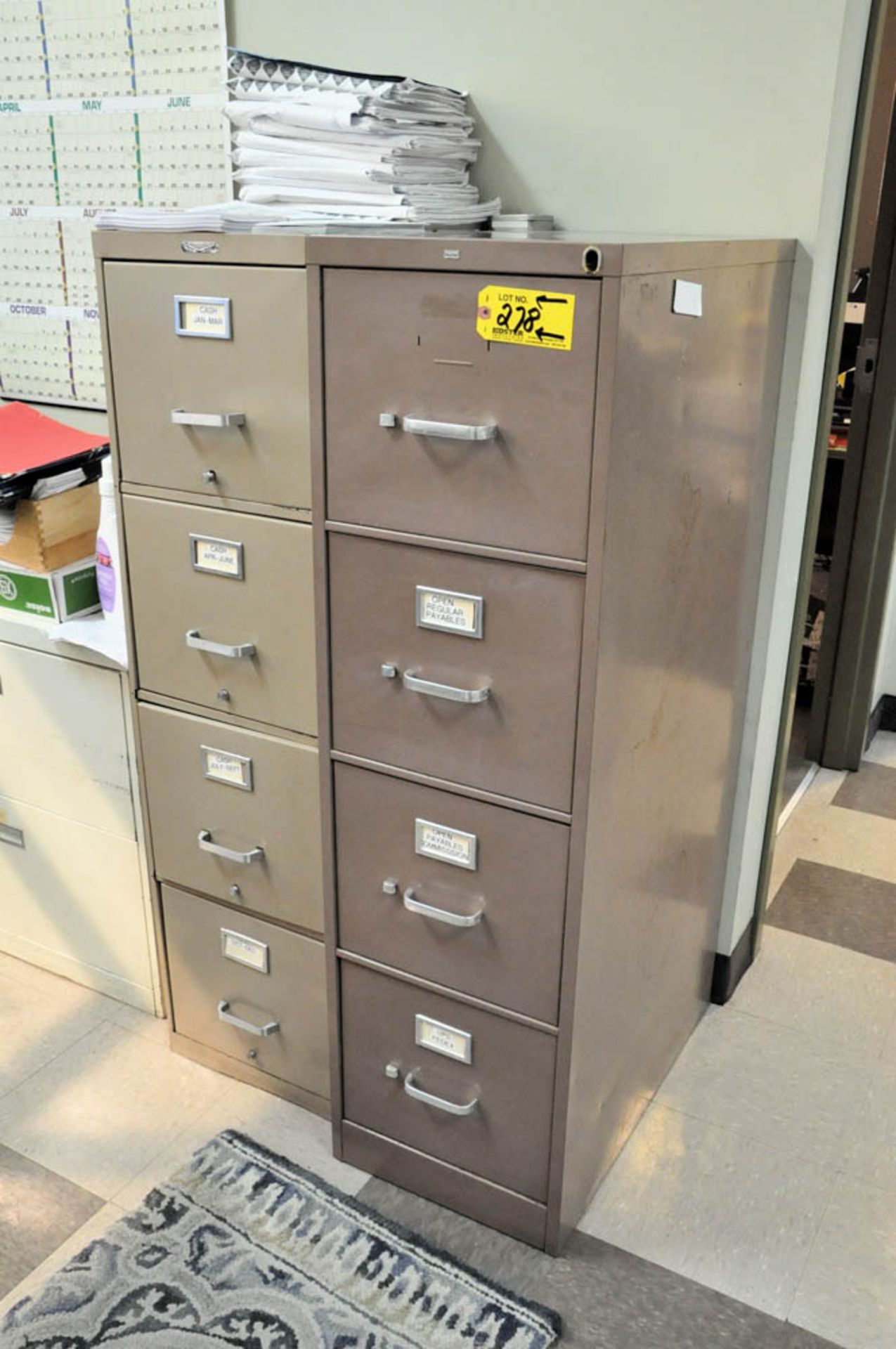 (8) 4-DRAWER FILE CABINETS - Image 2 of 2