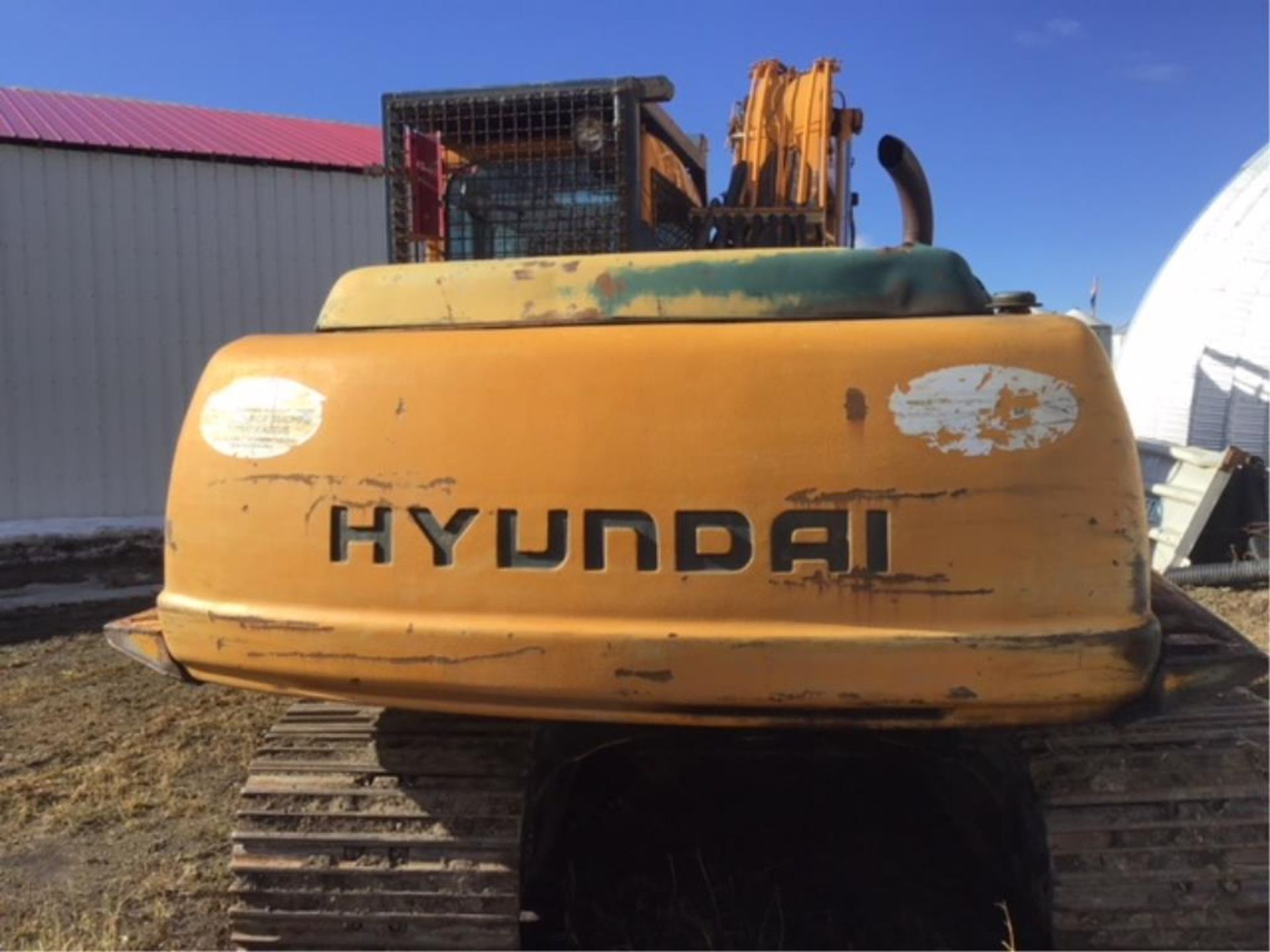 1998 Hyundai 180LC-3 Trackhoe s/n 8101D110287 5.9L Cummins Eng Hrs Not Available (Rake to fit Hoe - Image 2 of 5