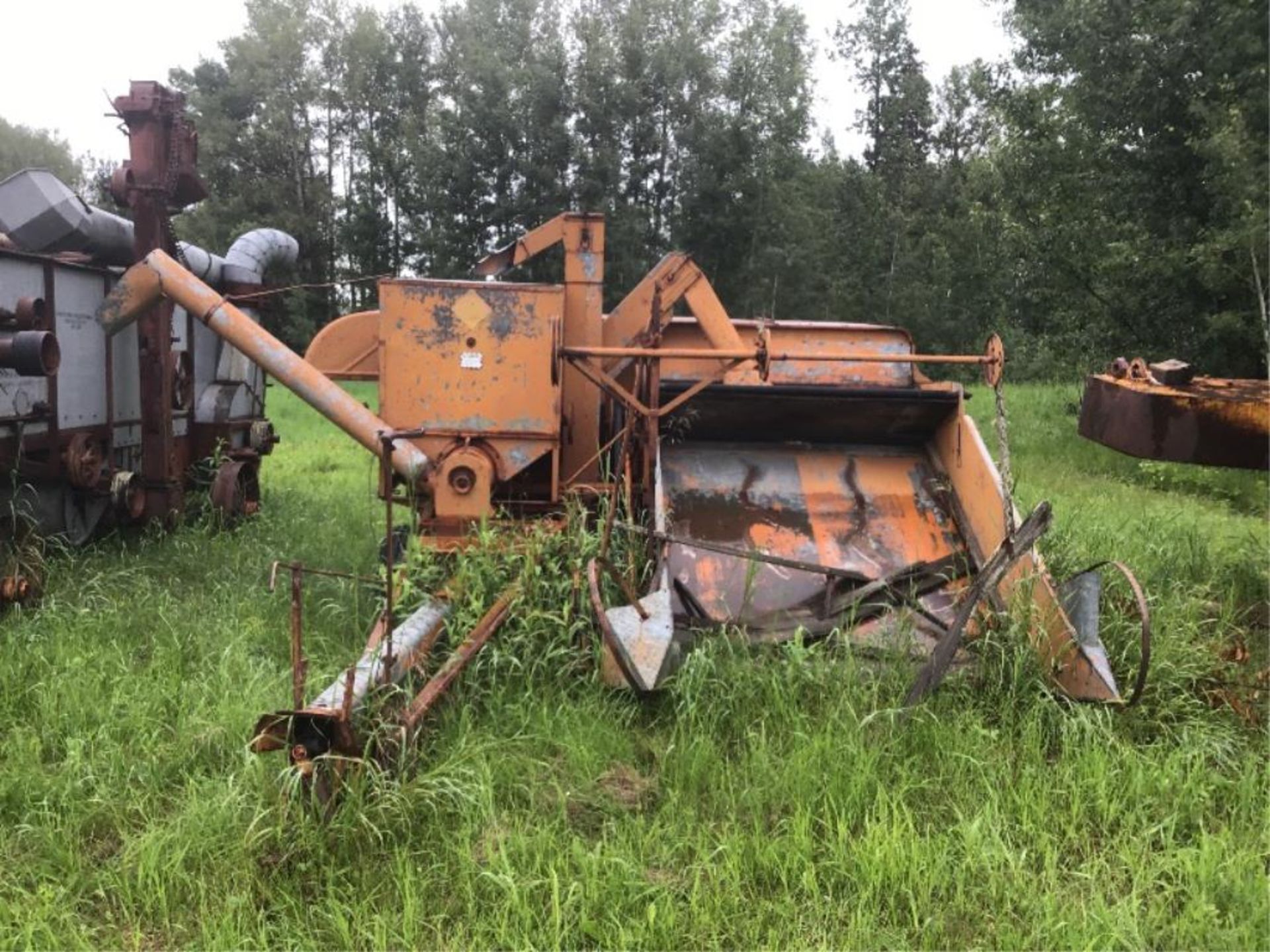 Allis Chalmers All-Crop Harvester Recently used for Husking Sweet Clover Recently used for Husking