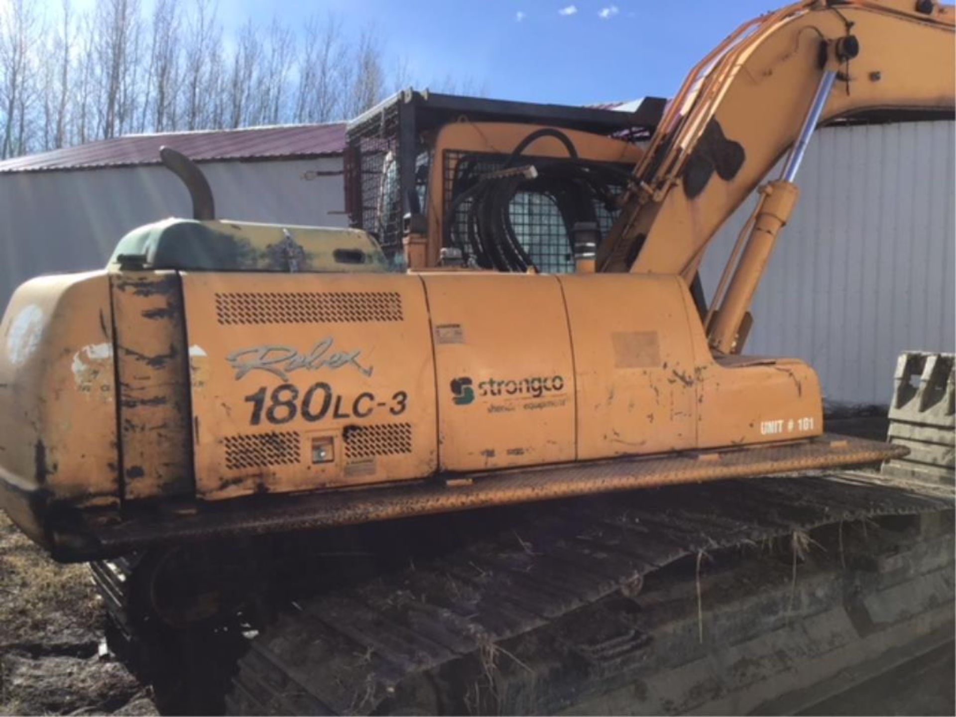 1998 Hyundai 180LC-3 Trackhoe s/n 8101D110287 5.9L Cummins Eng Hrs Not Available (Rake to fit Hoe - Image 3 of 5