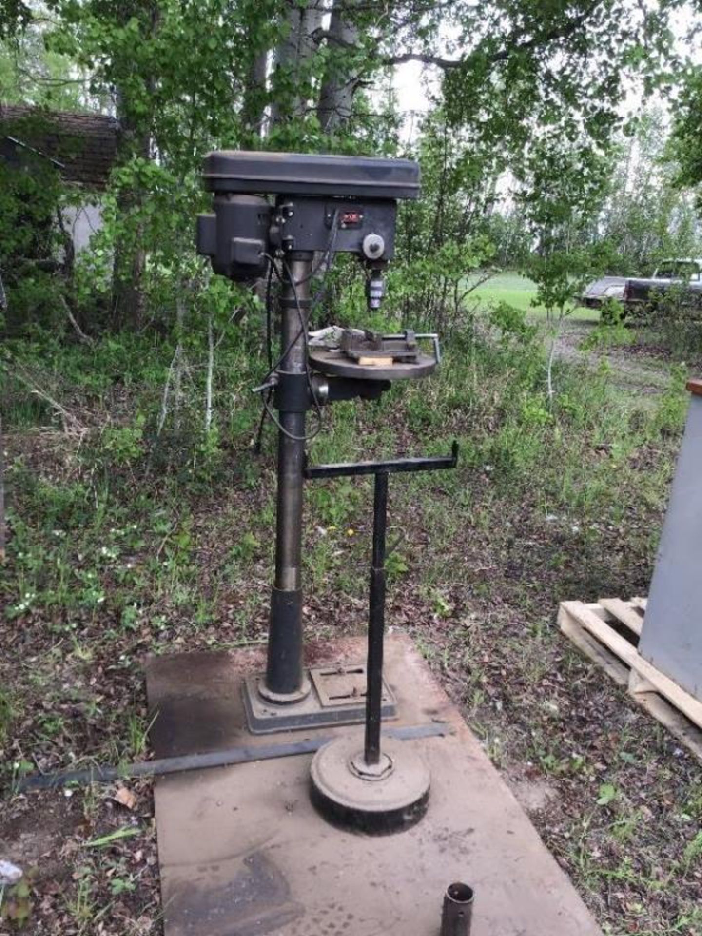 Drill Press on Steel Stand