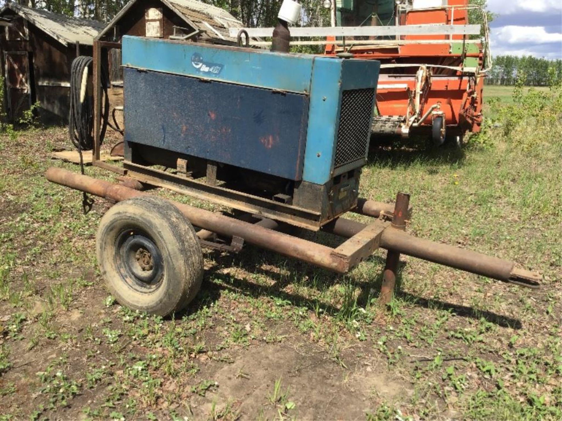 Miller Big 40 Gas Welder W/Steel Framed Trailer, Pin Hitch - Image 2 of 7