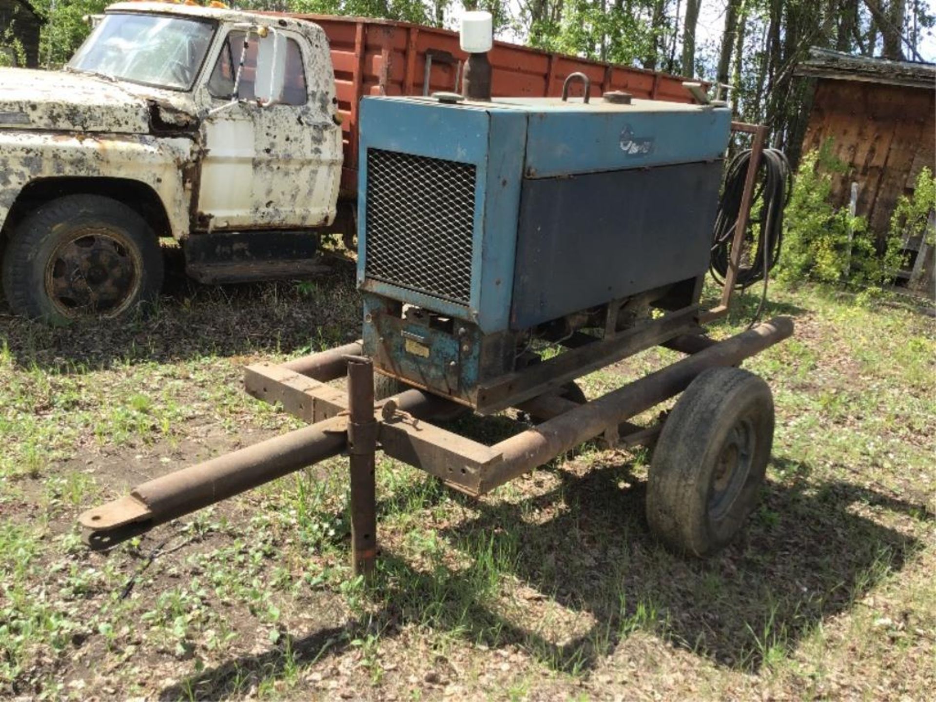 Miller Big 40 Gas Welder W/Steel Framed Trailer, Pin Hitch