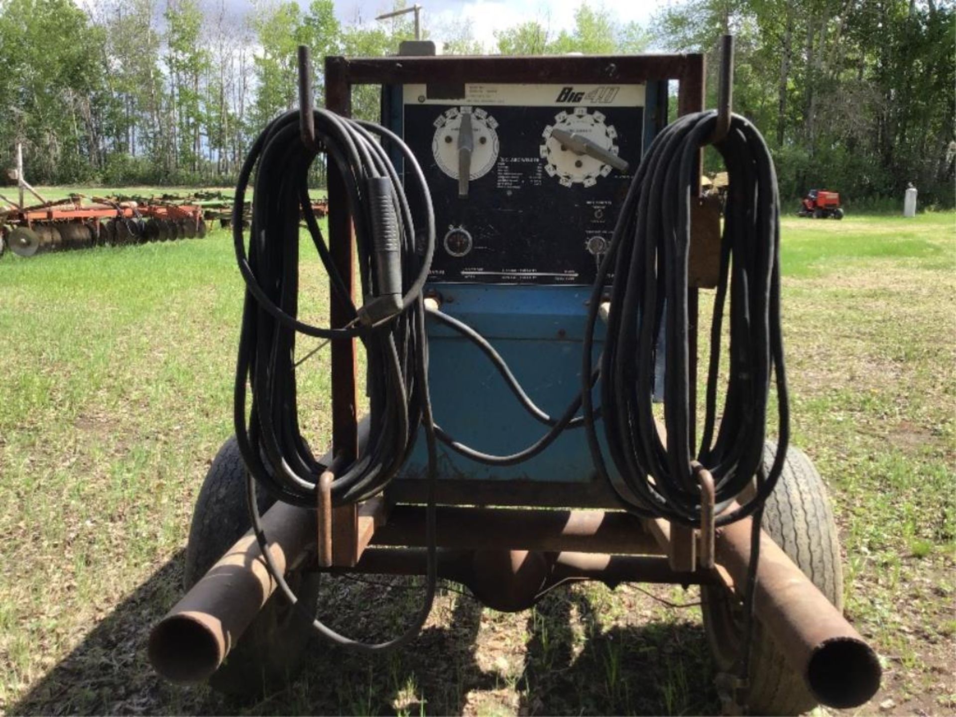 Miller Big 40 Gas Welder W/Steel Framed Trailer, Pin Hitch - Image 5 of 7