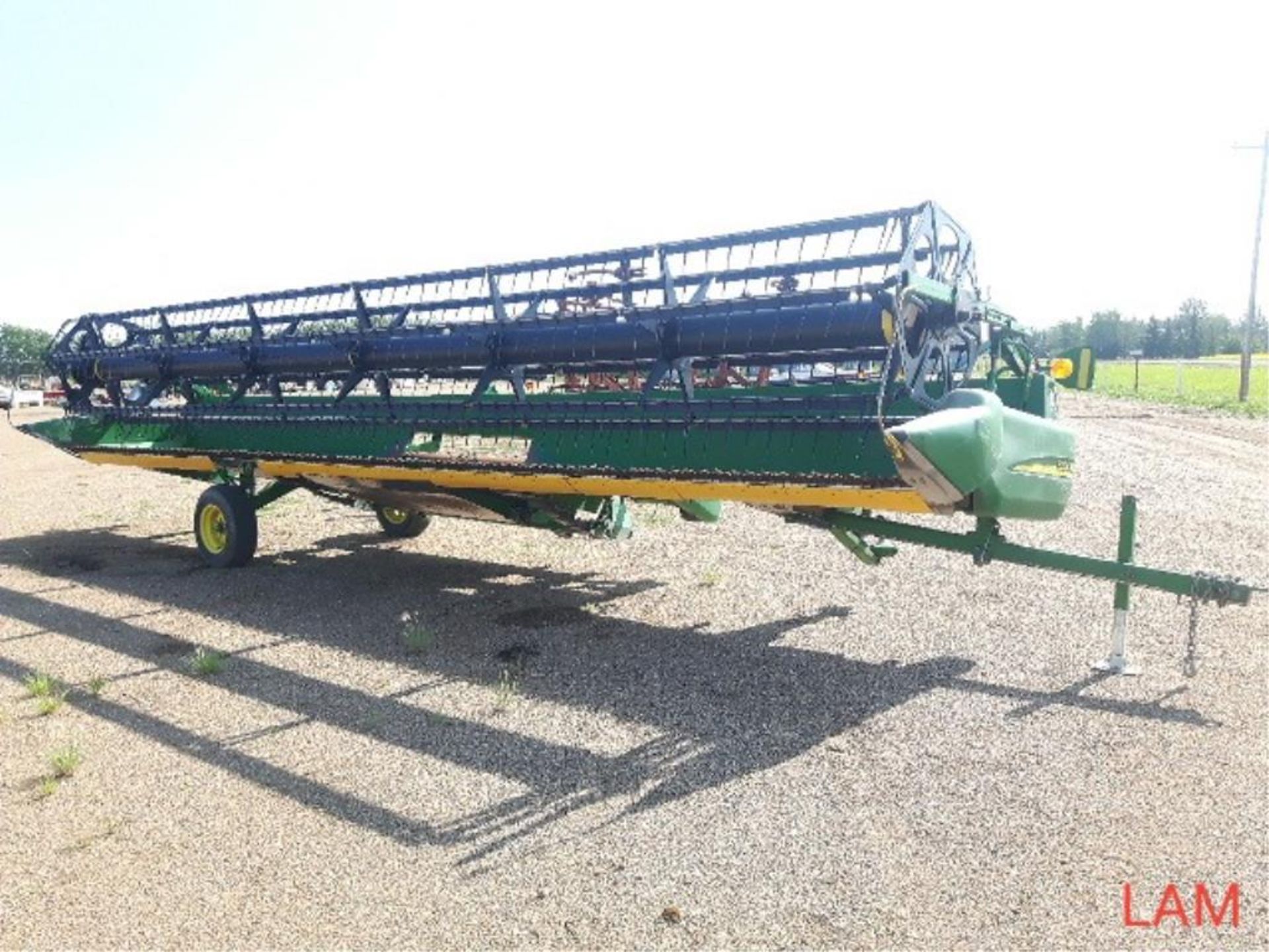 2008 John Deere 930D Draper header Fore & Aft Pickup Reel, Factory Transport - Image 2 of 9