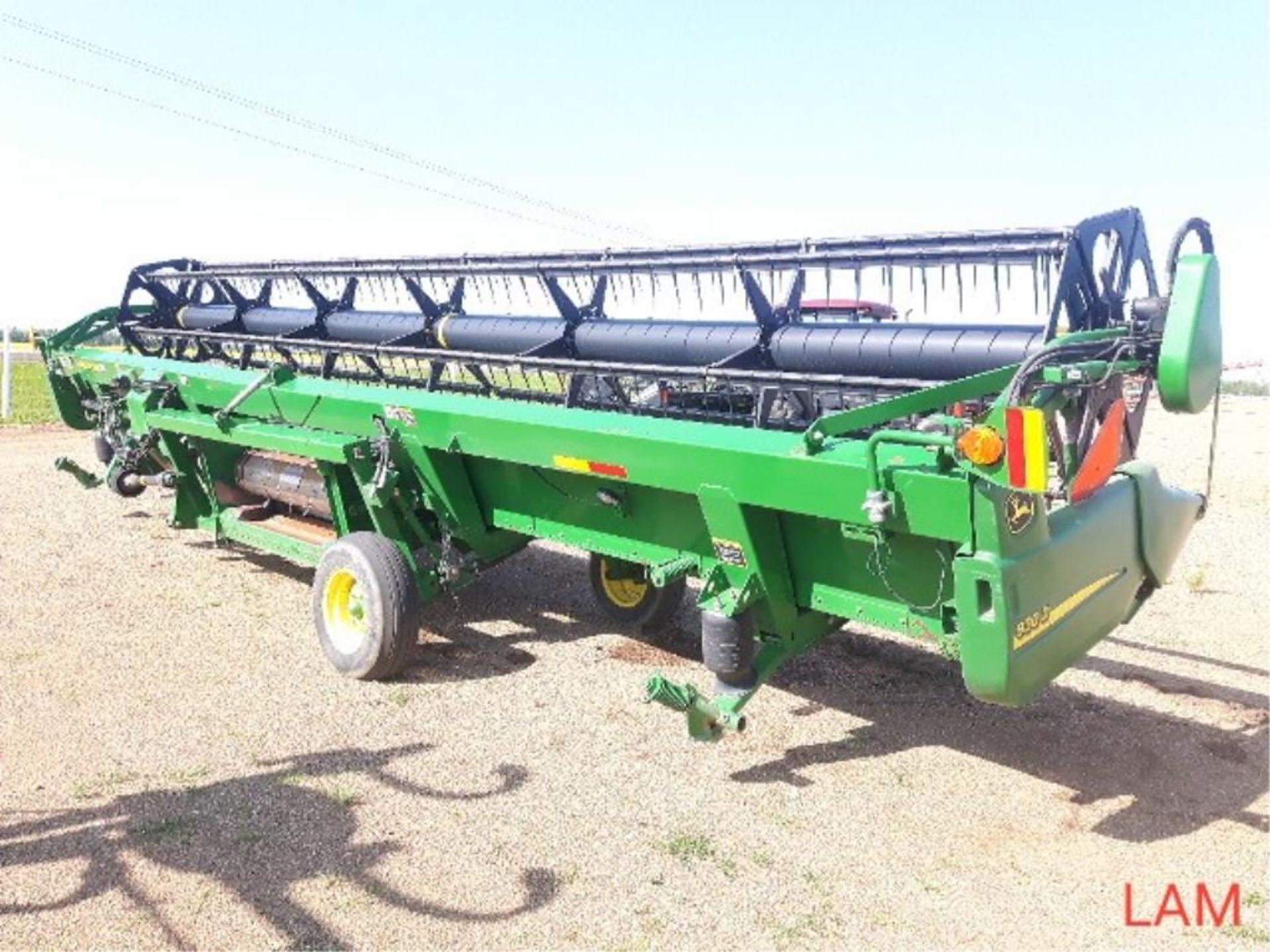 2008 John Deere 930D Draper header Fore & Aft Pickup Reel, Factory Transport - Image 6 of 9