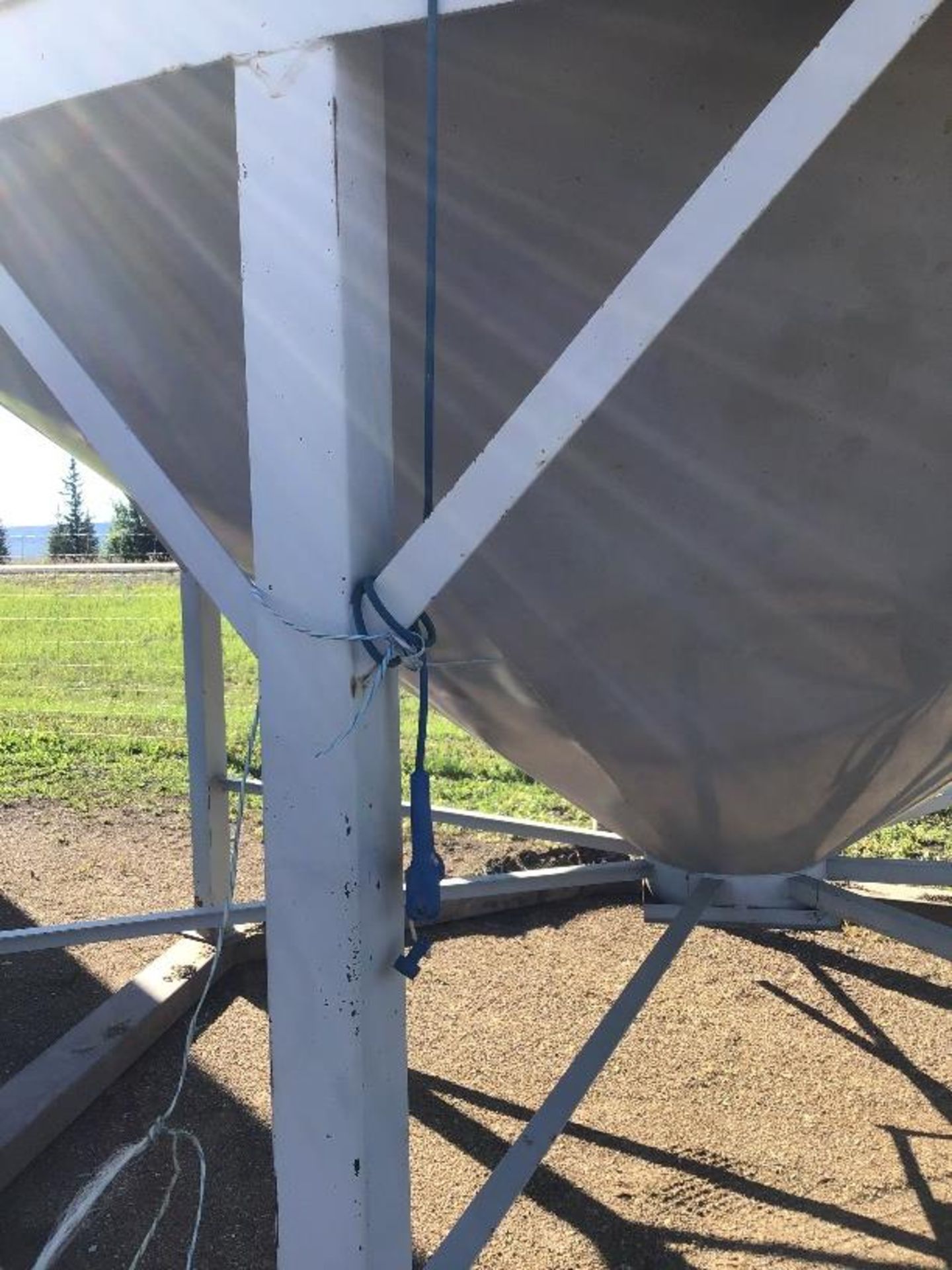 6-Ring x 14Ft 2200bu Hopper Bottom Grain Bin OPI Cable, Lid Opener & Base. Lot #s' 33, 34 & 35 - Image 2 of 5