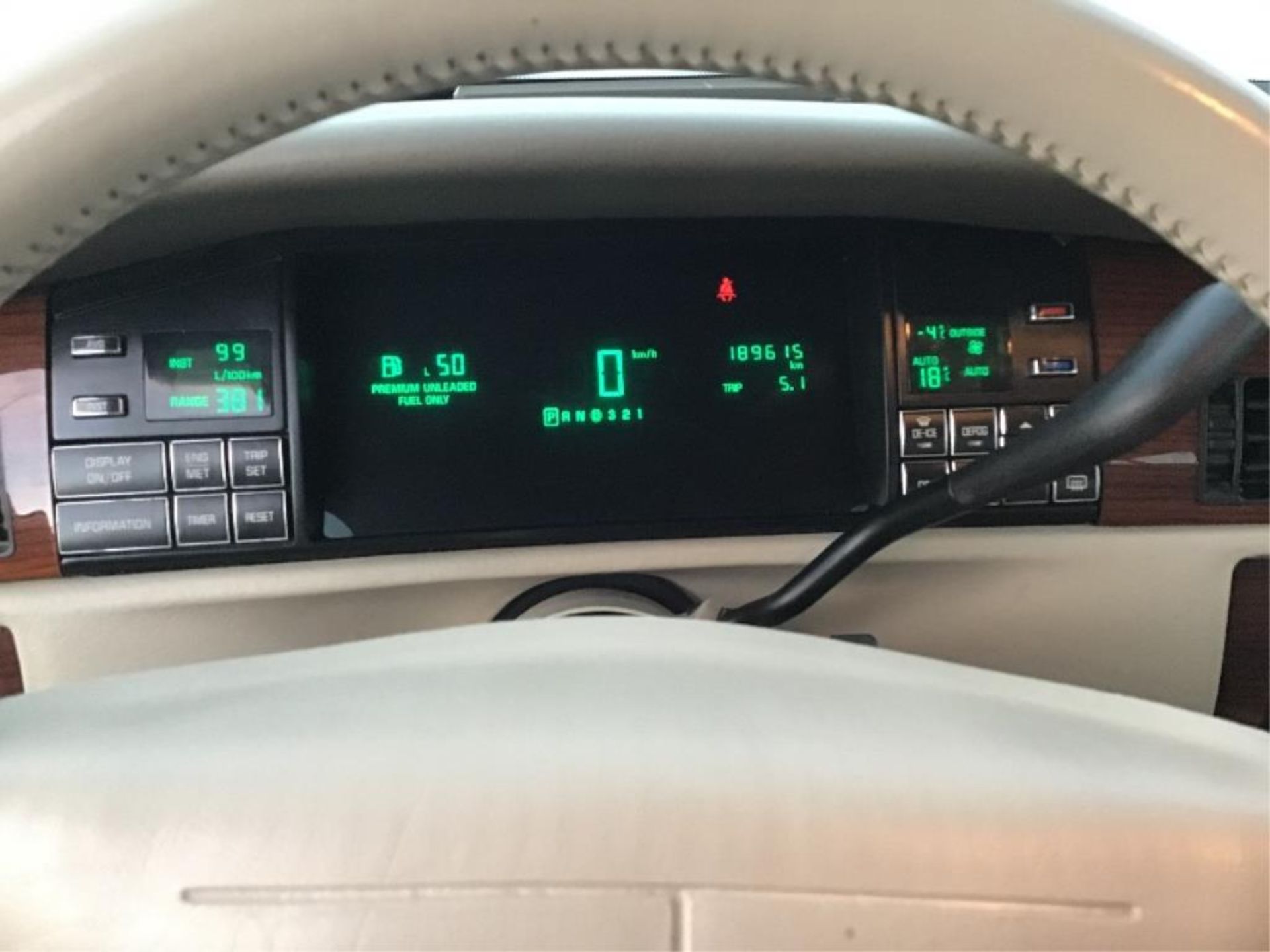 1995 Cadillac Concours 4-Door Car VIN 1G6KF52Y3SU208542 V8 4.6L Eng, A/T, 189,615km, Power Heated - Image 12 of 18