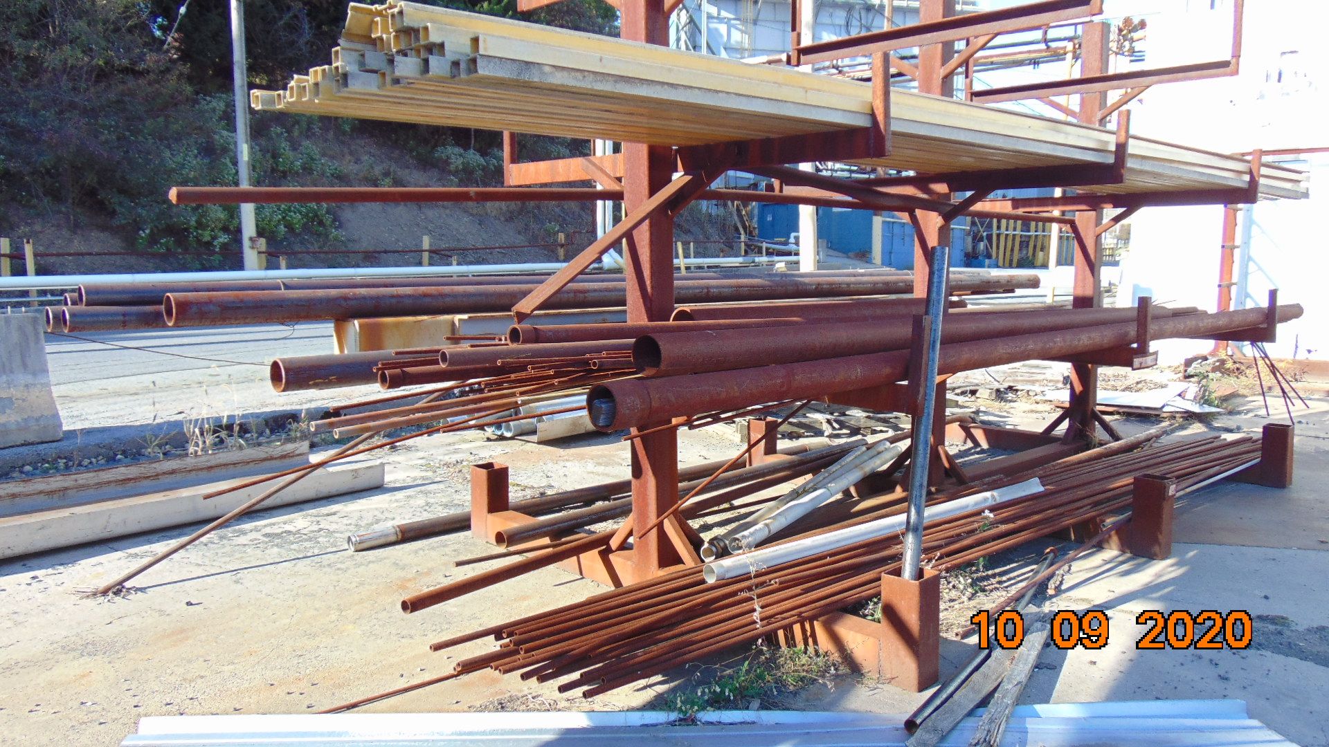 Assorted Steel Stock Racks, Useable Steel Stock Incl. Plate / Tube-Pipe / "I"-Beam / Angle / "C"-Fra - Image 5 of 22