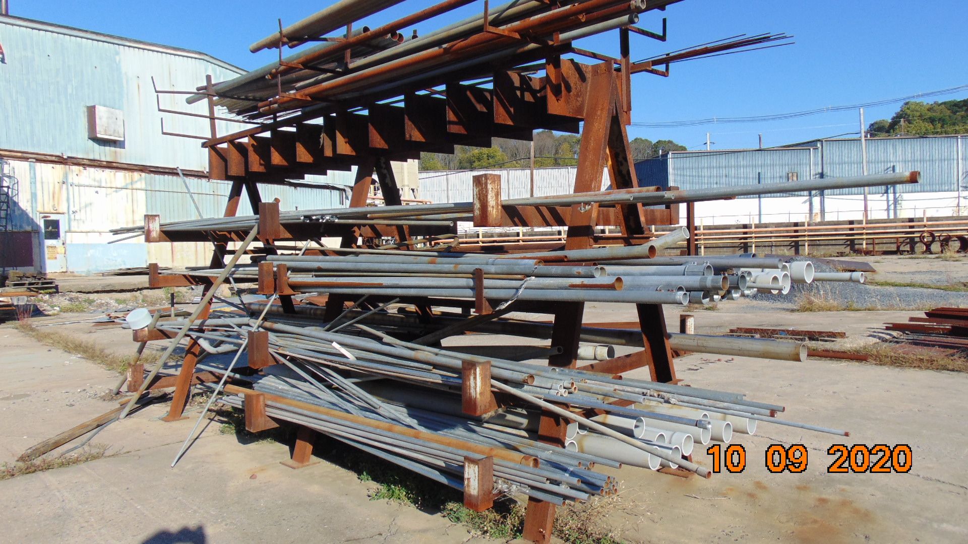 Assorted Steel Stock Racks, Useable Steel Stock Incl. Plate / Tube-Pipe / "I"-Beam / Angle / "C"-Fra - Image 7 of 22