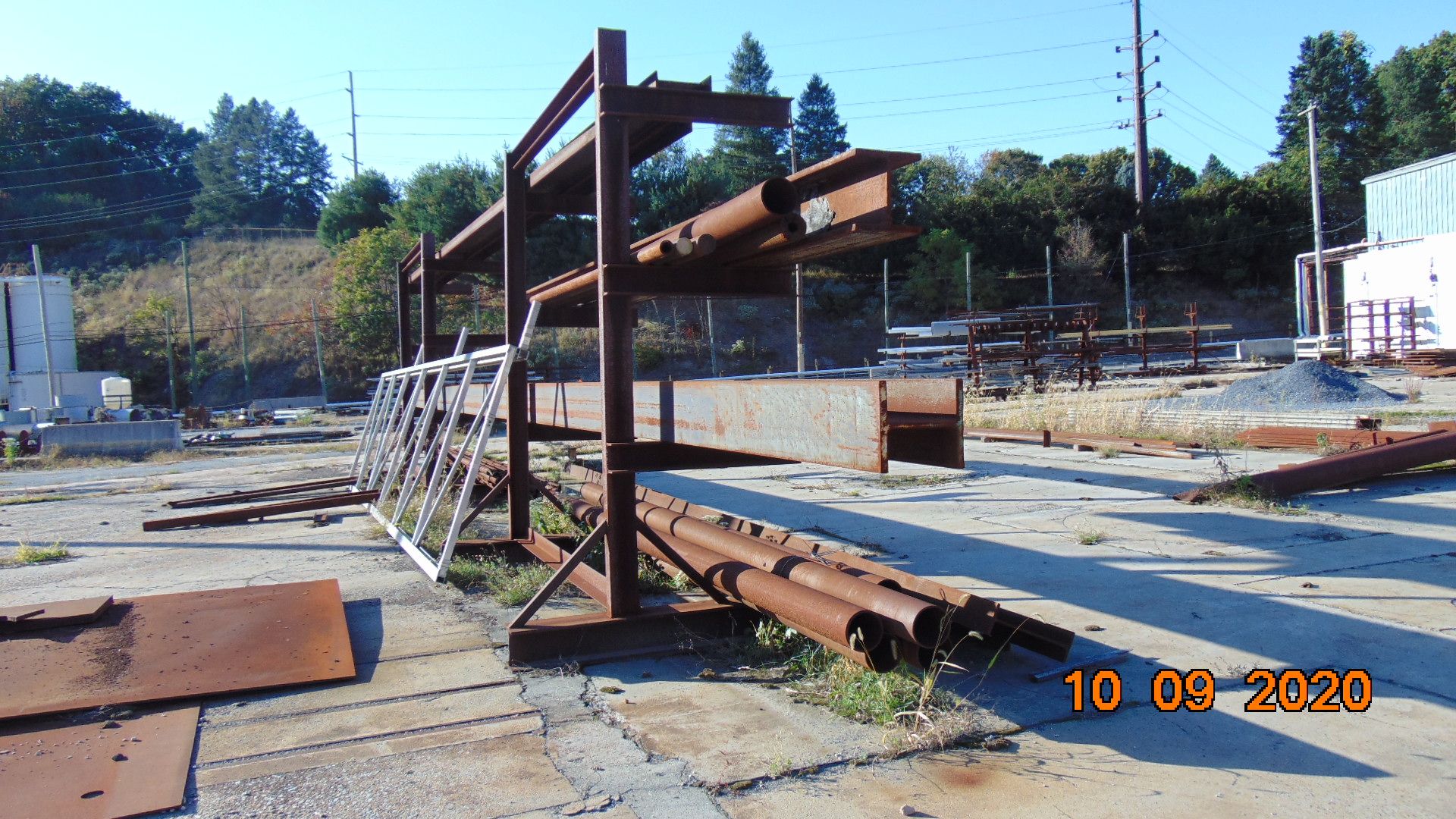 Assorted Steel Stock Racks, Useable Steel Stock Incl. Plate / Tube-Pipe / "I"-Beam / Angle / "C"-Fra - Image 14 of 22