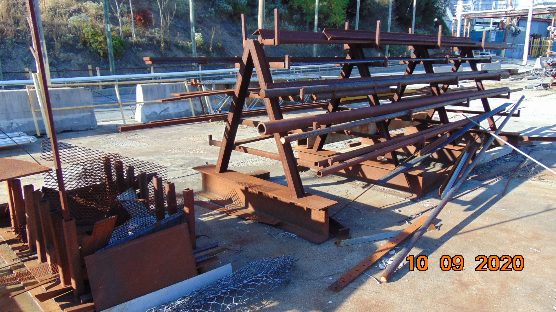 Assorted Steel Stock Racks, Useable Steel Stock Incl. Plate / Tube-Pipe / "I"-Beam / Angle / "C"-Fra - Image 21 of 22