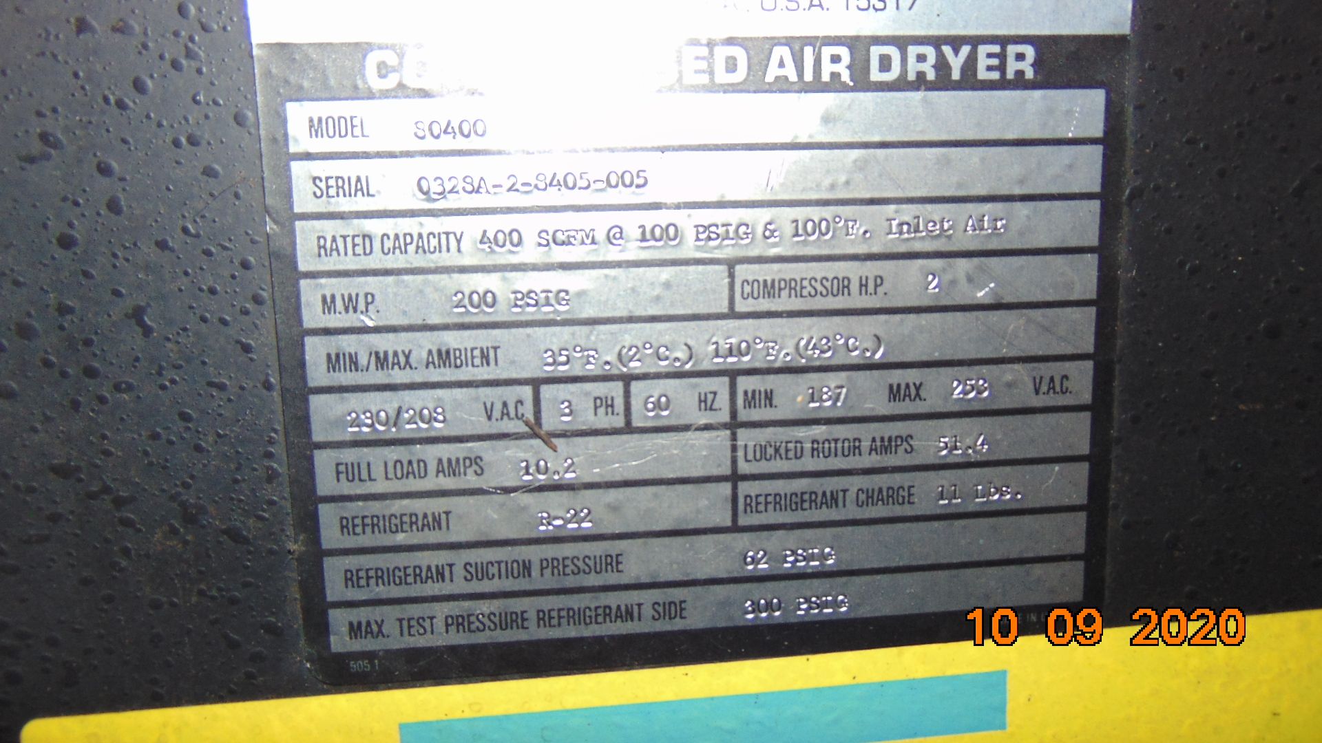 Air Compressor System, Including: 100-Hp Gardner-Denver Electra-Saver II Rotary Screw Air Compressor - Image 12 of 12