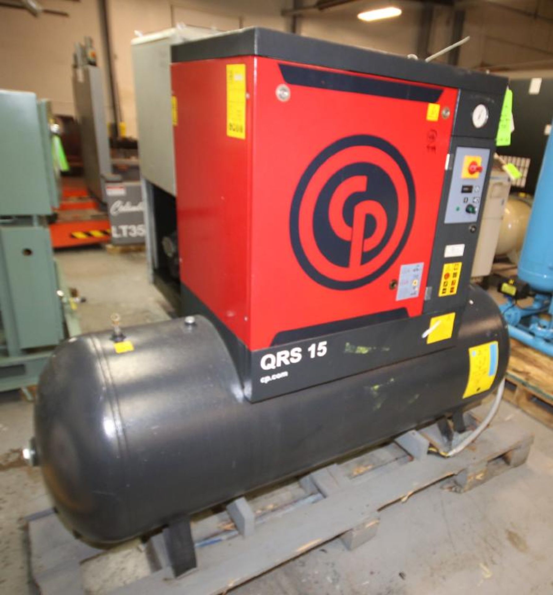 2015 Chicago Pneumatic 15 hp Screw Air Compressor, Type QRS15HP 500 UL, SN CAI843972, Mounted on - Image 2 of 7