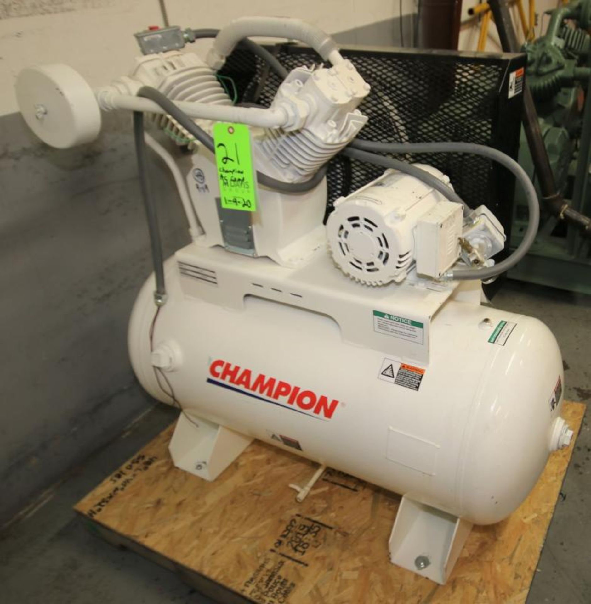 Champion 5 hp Reciprocating Air Compressor, Model H5MT011-6, SN D139320, Mounted on 42" L x 20" W