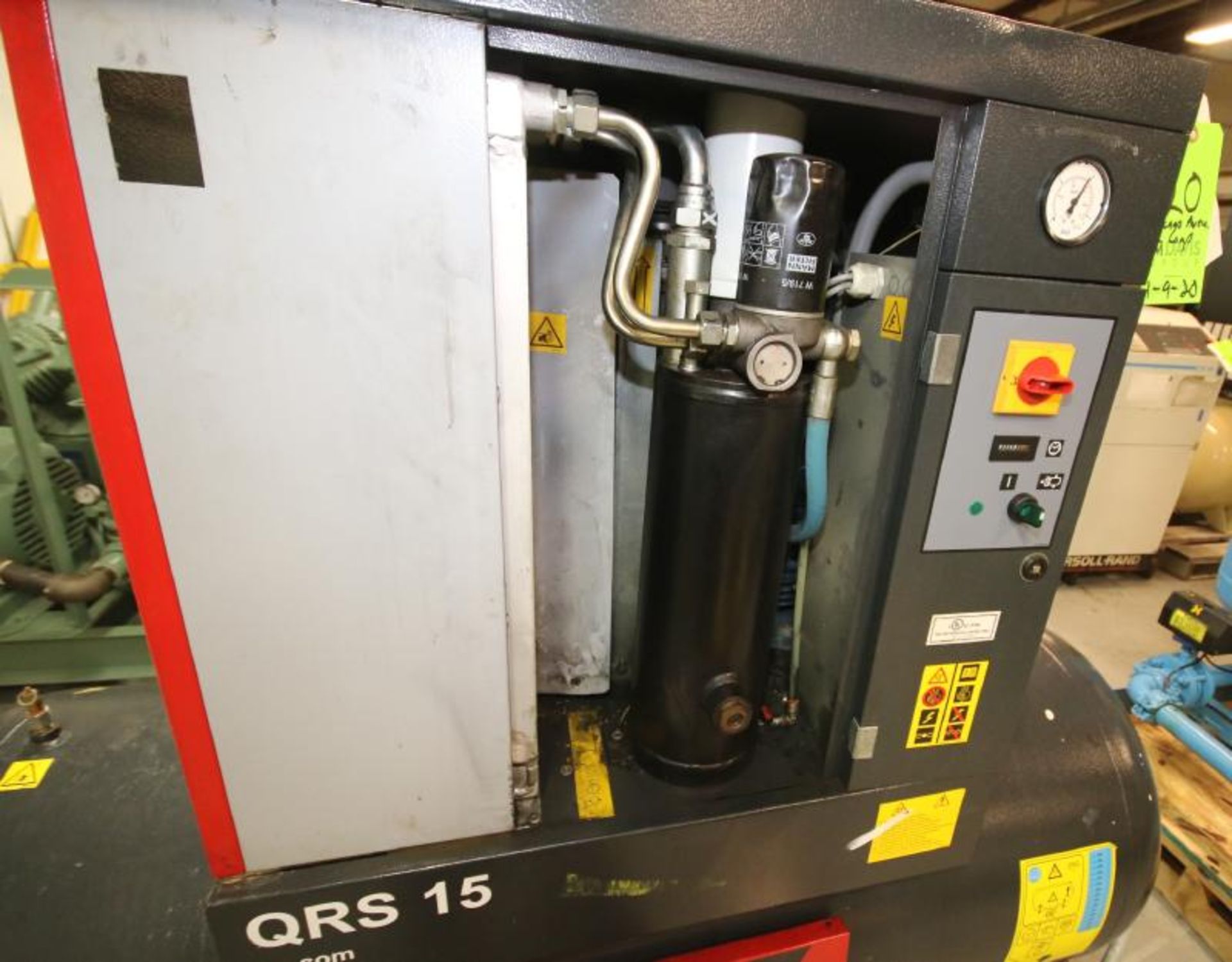 2015 Chicago Pneumatic 15 hp Screw Air Compressor, Type QRS15HP 500 UL, SN CAI843972, Mounted on - Image 3 of 7