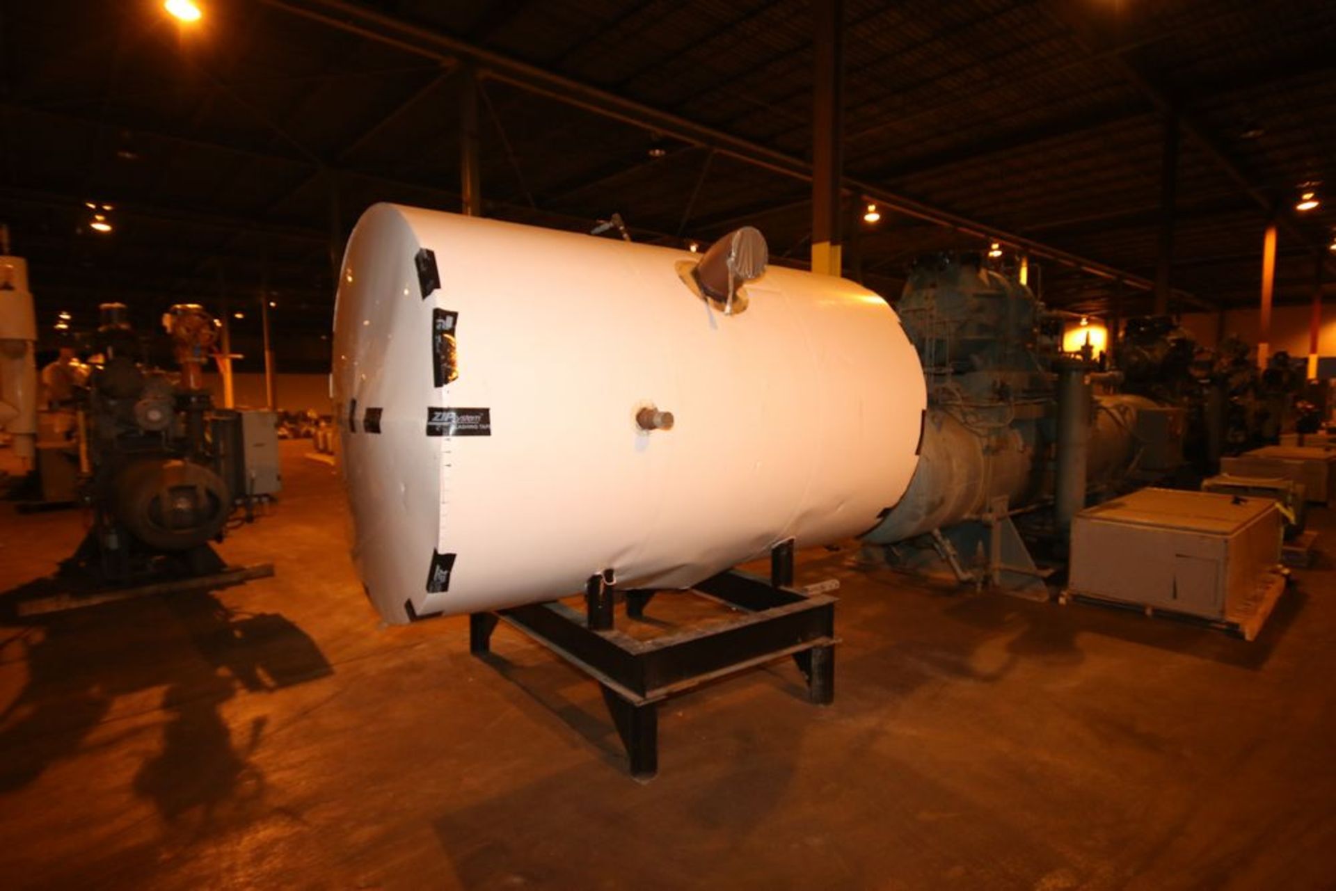 Insulated Horizontal Ammonia Receiving Tank, Overall Tank Dims.: Aprox. 103" L x 71" Dia. (LOCATED - Image 2 of 3