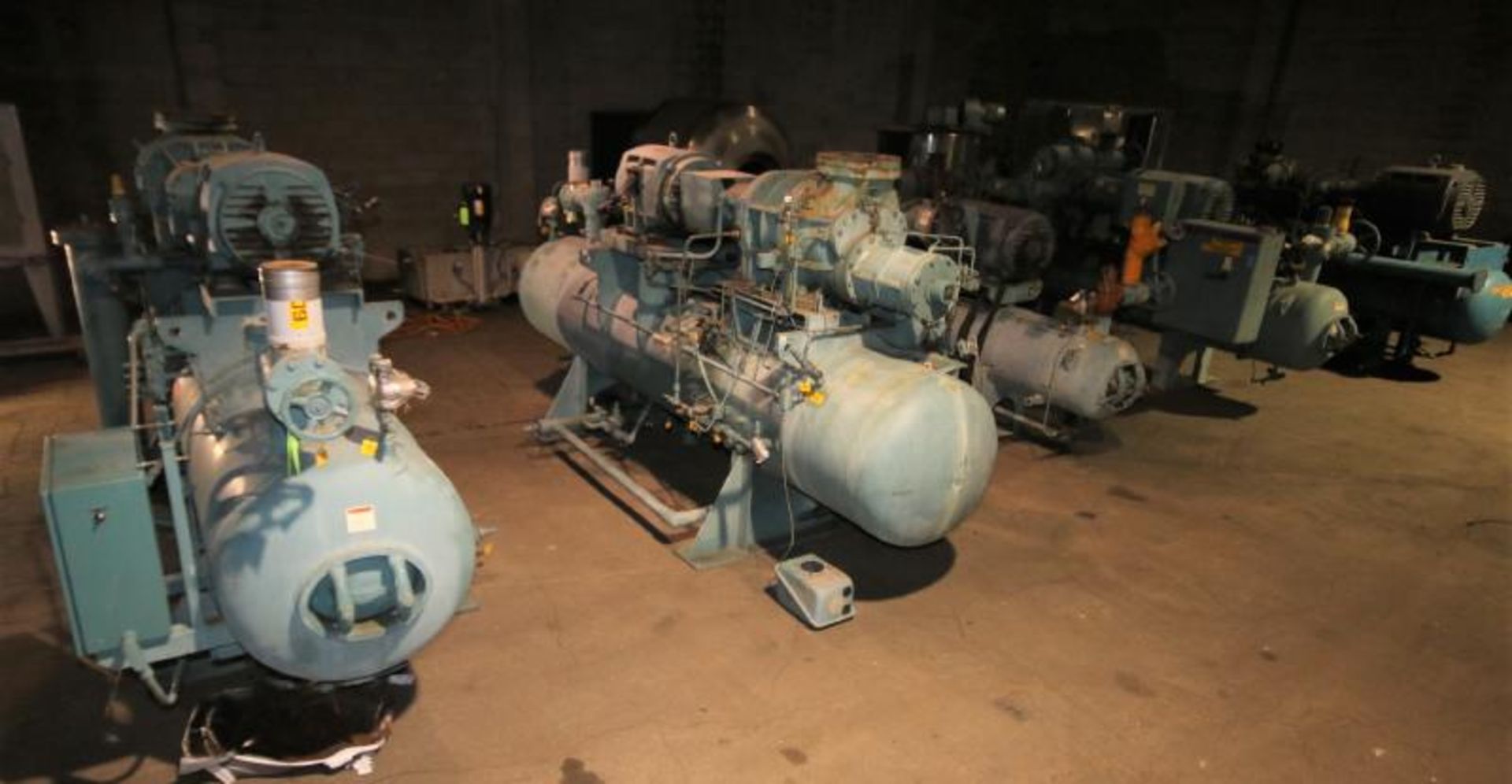 BULK BID: Lots 1-5 & (5) Ammonia Screw Compressors & FES hp 400 hp Screw Ammonia Compressor, Main