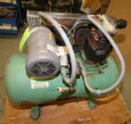 Speedair 3 hp Small Reciprocating Air Compressor, Model 4B237C, SN L10/3/02 - 00053, 135 max psi,