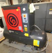 2015 Chicago Pneumatic 15 hp Screw Air Compressor, Type QRS15HP 500 UL, SN CAI843972, Mounted on