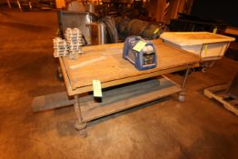 Double Shelf Wooden Shop Table, with Dach High Pressure Unit (LOCATED IN BROCKPORT, N.Y.) & (CONTACT