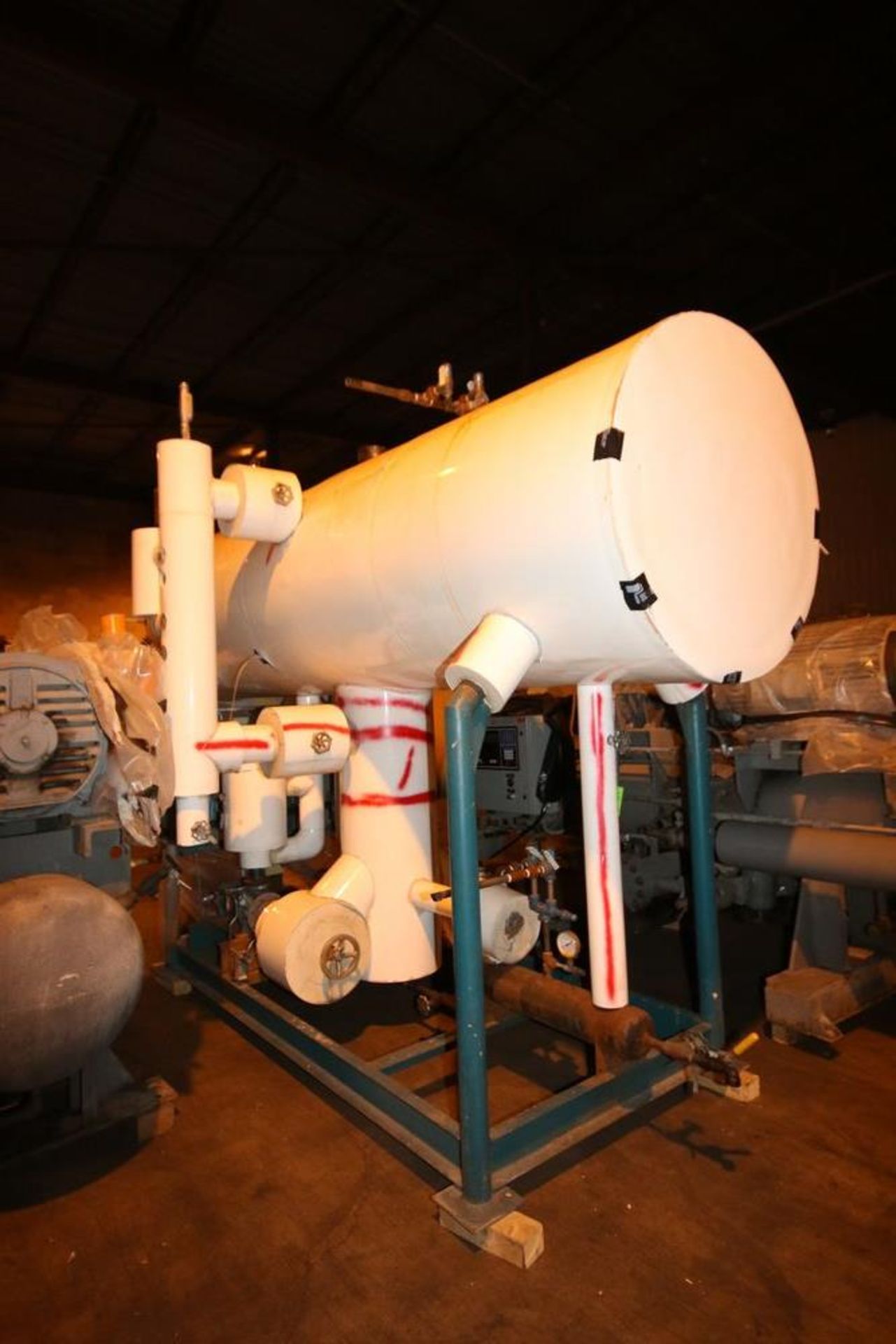 RVS Ammonia Recirculation Vessel, with Pumps & Valves, Allen Bradley Safety Switches, MAWP 250 PSI @