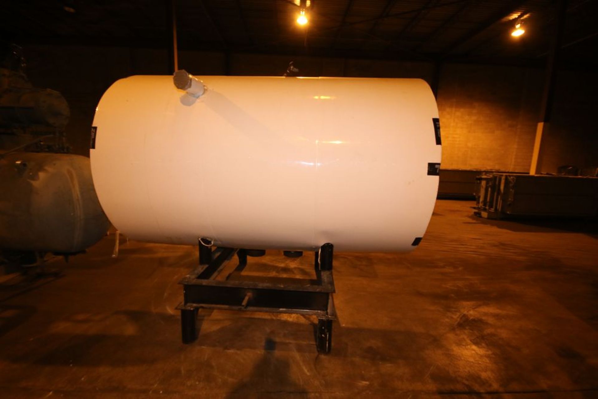 Insulated Horizontal Ammonia Receiving Tank, Overall Tank Dims.: Aprox. 103" L x 71" Dia. (LOCATED - Image 3 of 3