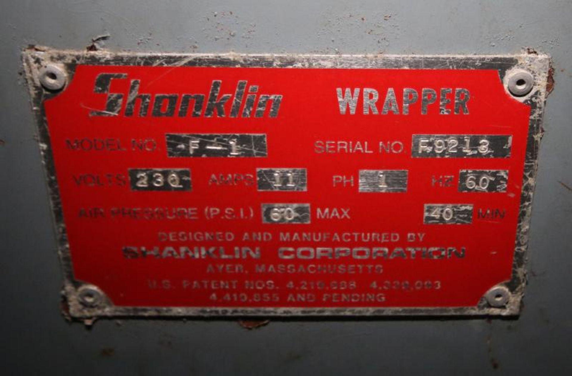 Shanklin FloWrap Side Seal Shrink Wrapper, Model F-1, SN F9213, with Allen Bradley Micrologix 1000 - Image 7 of 7