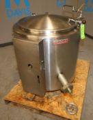 Groen Aprox. 40 Gal. Jacketed S/S Kettle, Model EE - 10SP, SN 525C, with Hinged Lid, 30 psi Max WP @