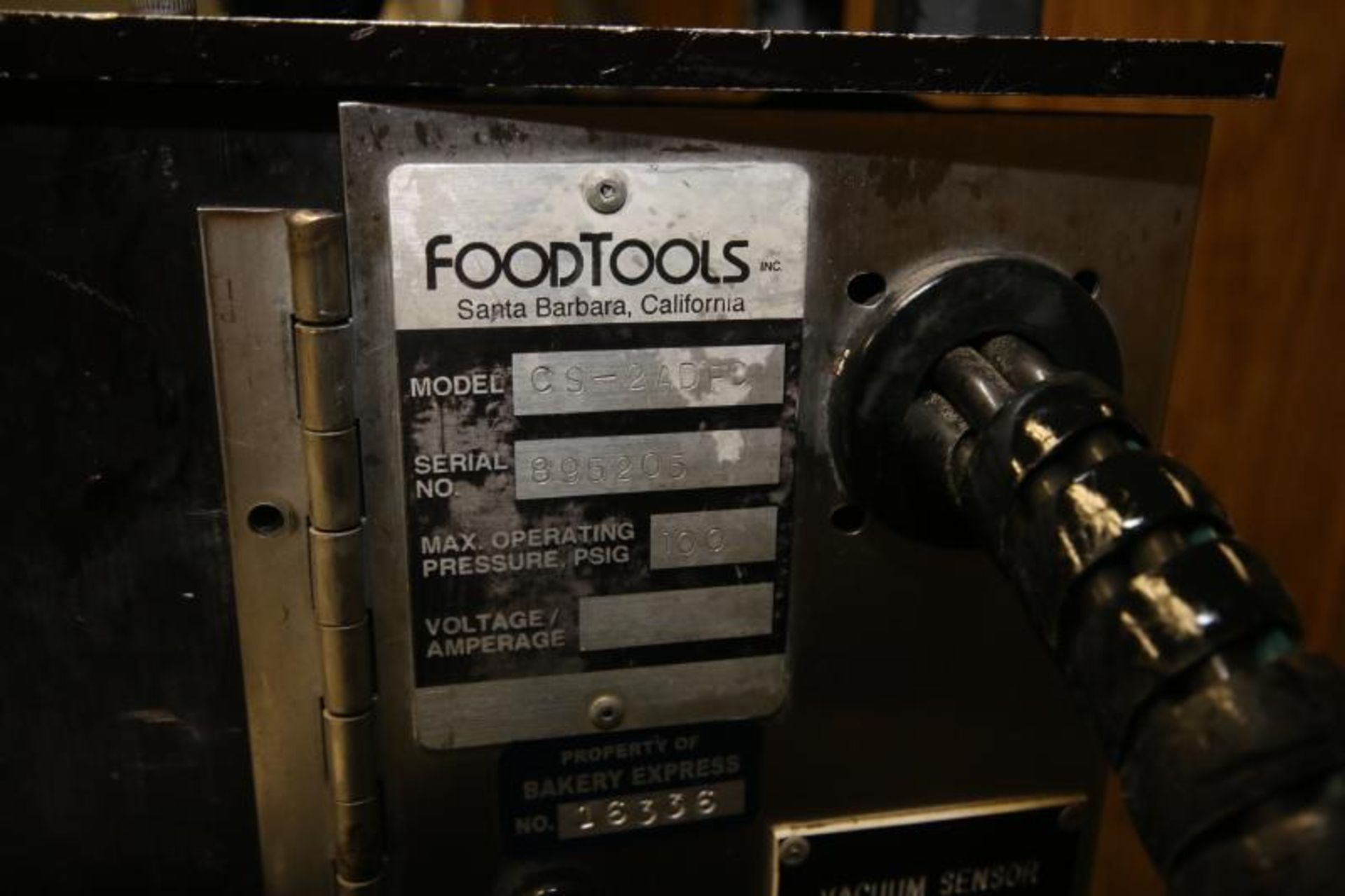 Foodtools Cake Slicer, Model CS - 2ADFC, SN 895205, 100 psi (Located at the MDG Auction Showroom - Image 6 of 6