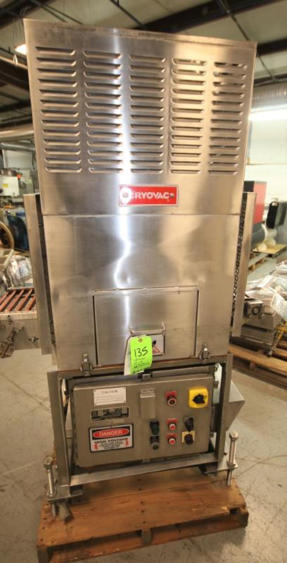 Cryovac S/S Shrink Tunnel, Model 6582A - 1427, SN 0296081, with 9" H x 11.5" H Product Opening, - Image 4 of 5