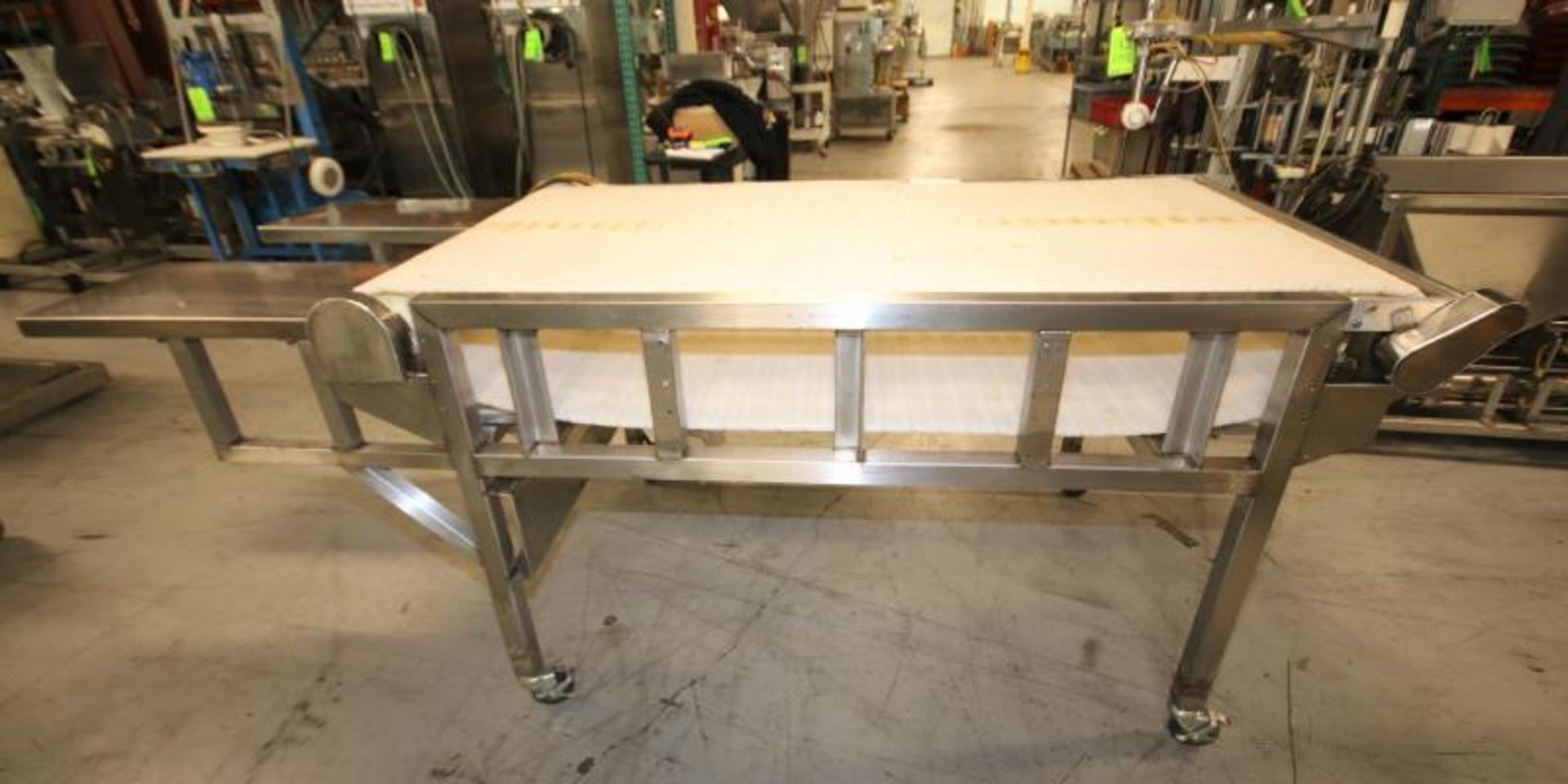 6 ft L x 36" W x 40" H S/S Conveyor Accumulation Table, with Intrulux Type Belt, 1.5 hp / 1740 rpm - Image 2 of 4